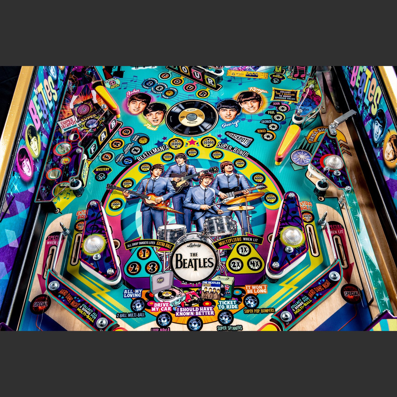 Nitro Pinball Sale Pinball Machine Stern BEATLES Gold 