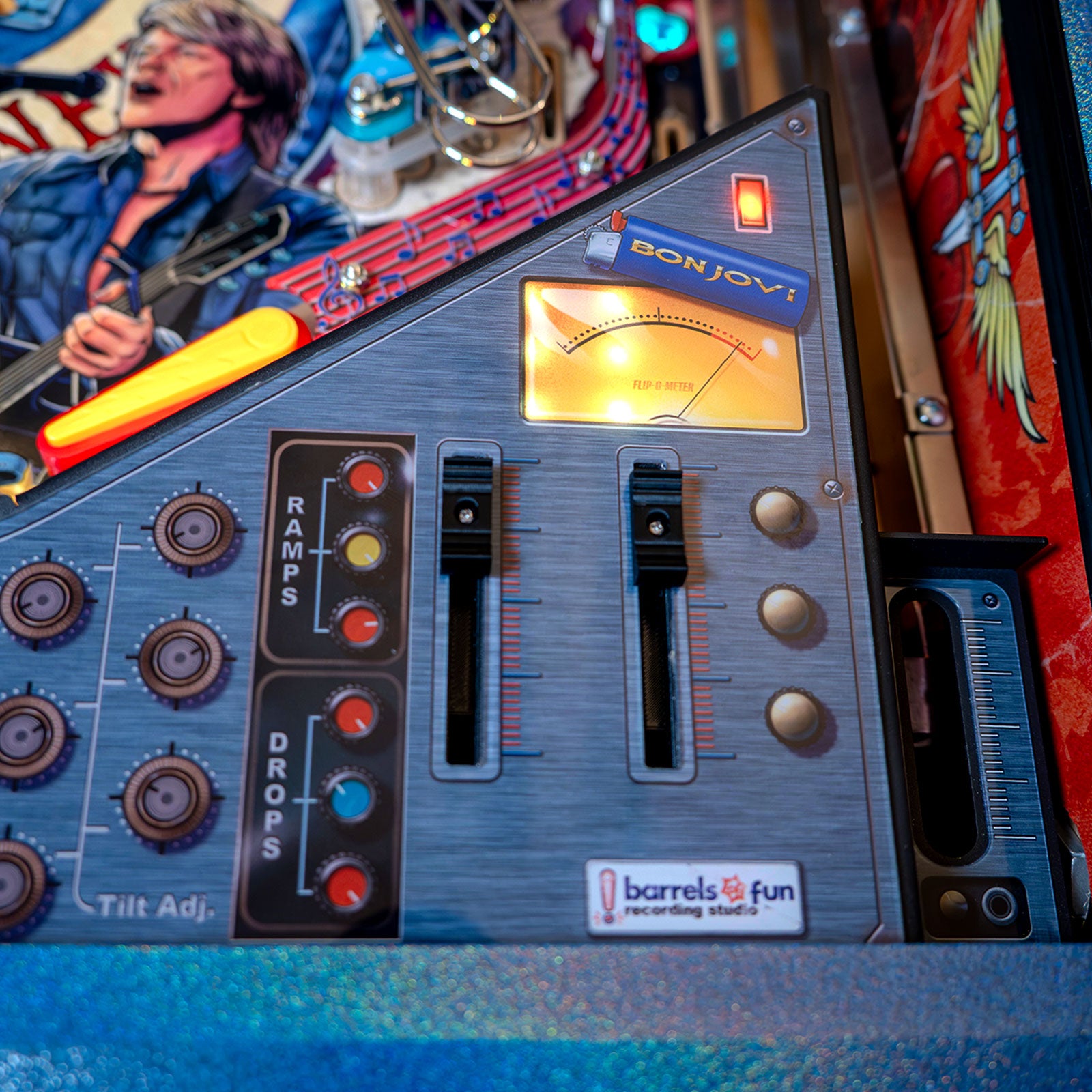 Nitro Pinball Sales BON JOVI Pinball Barrels of Fun Pinball Machine