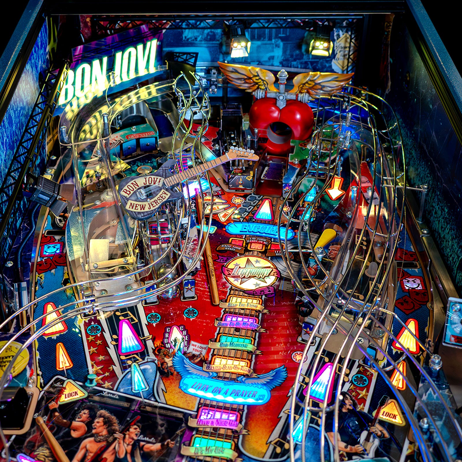 Nitro Pinball Sales BON JOVI Pinball Barrels of Fun Pinball Machine