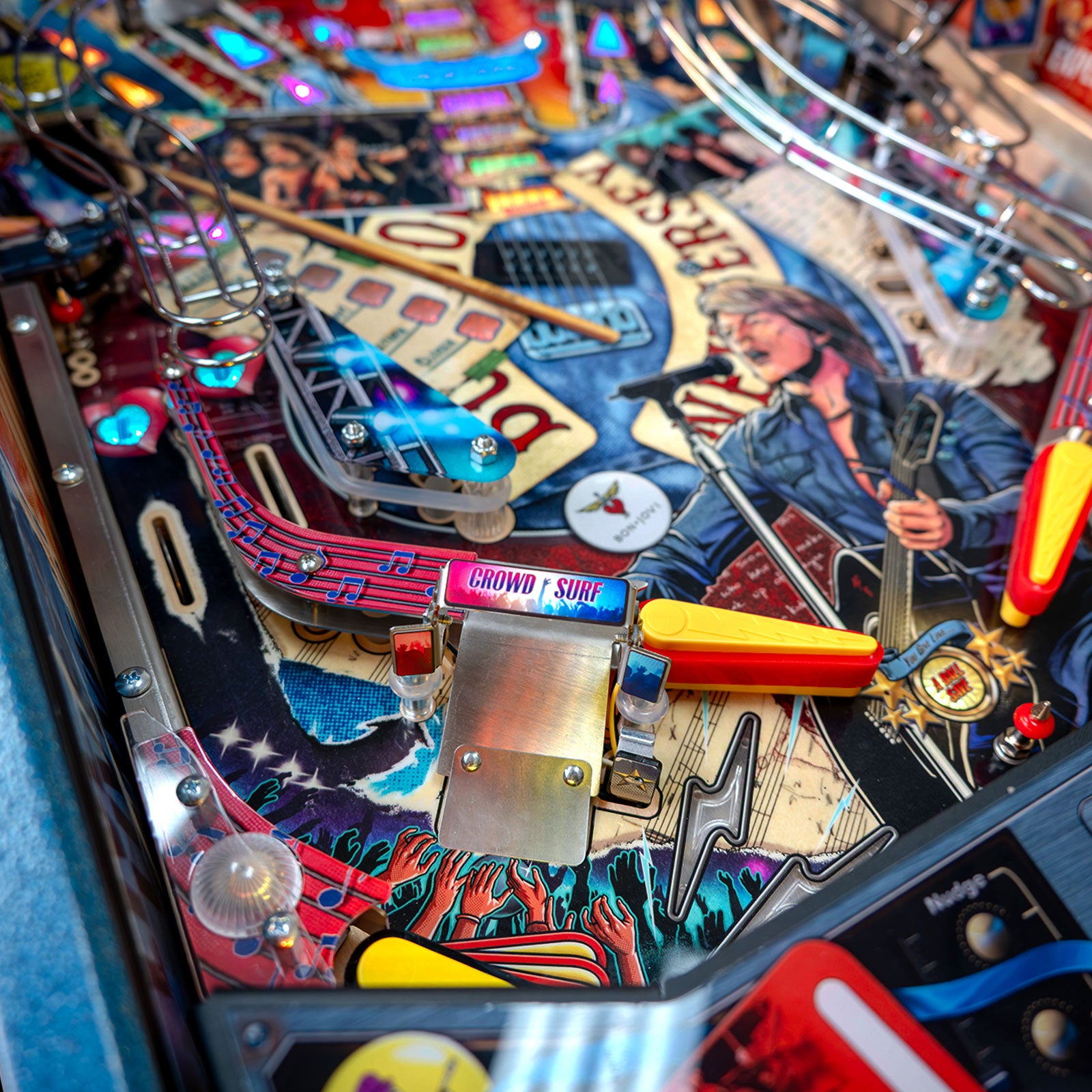 Nitro Pinball Sales BON JOVI Pinball Barrels of Fun Pinball Machine