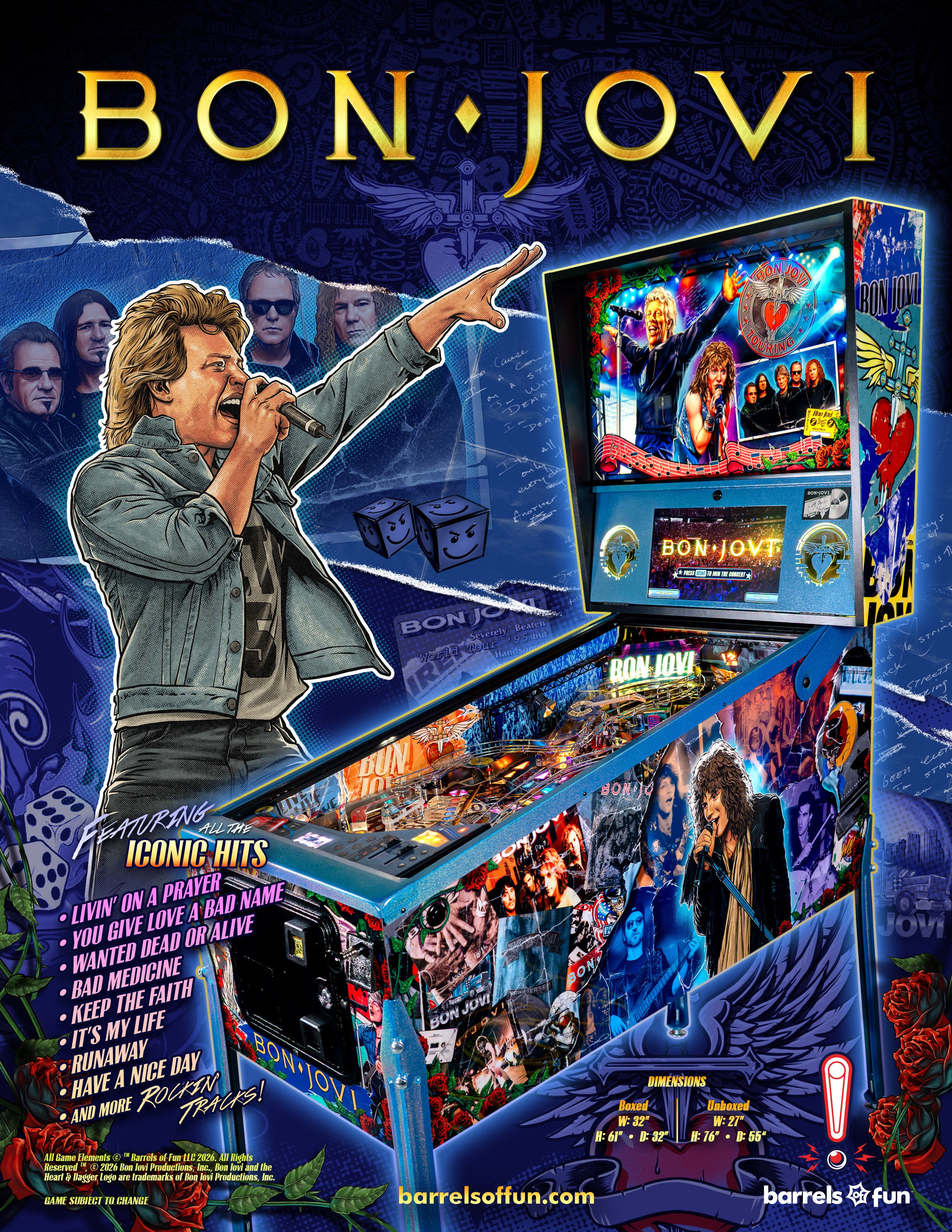 BON JOVI Pinball: Build Your Setlist and Play It Loud! - PREORDER