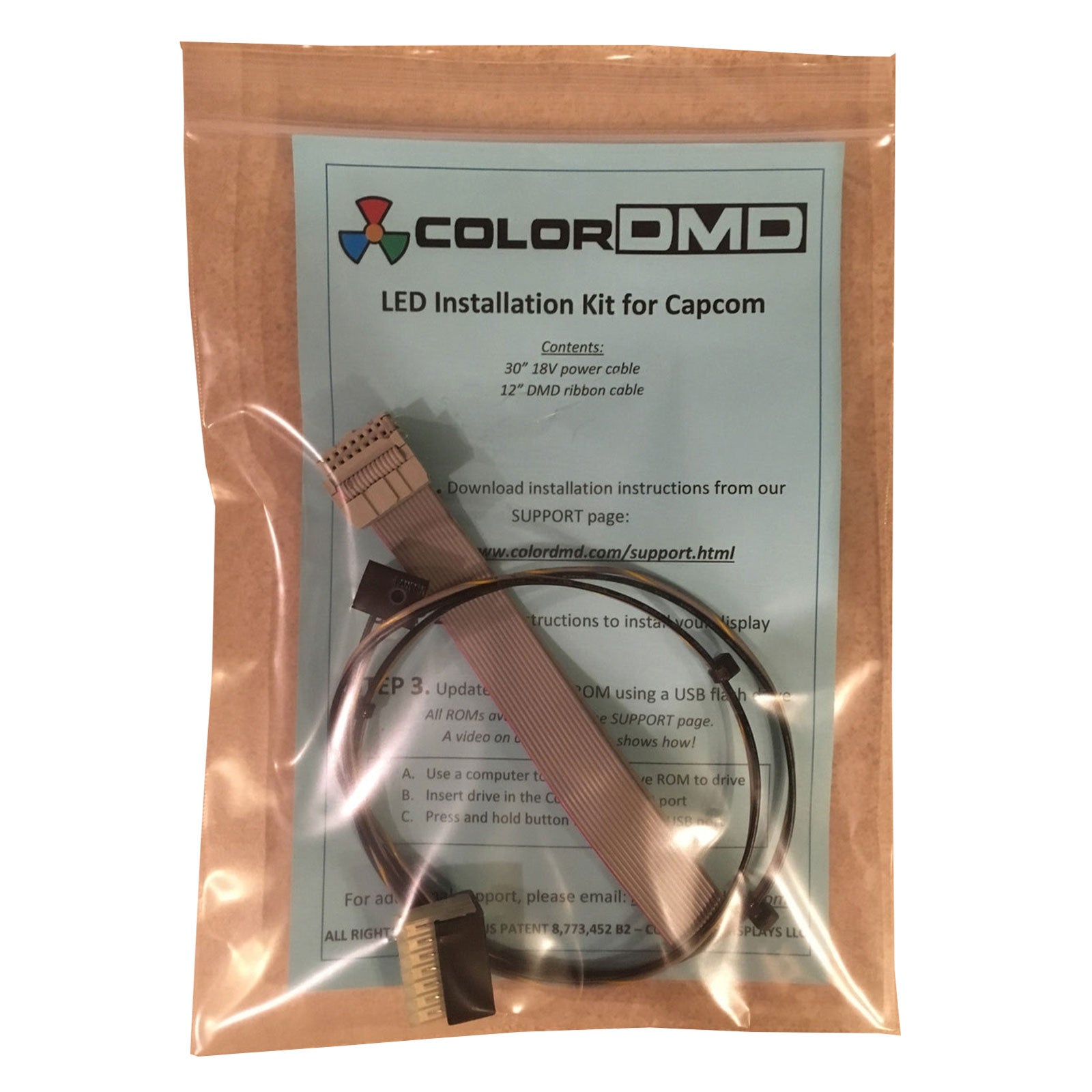 Nitro Pinball Sales Parts & Accessories ColorDMD: Cable kit for Capcom CK-C