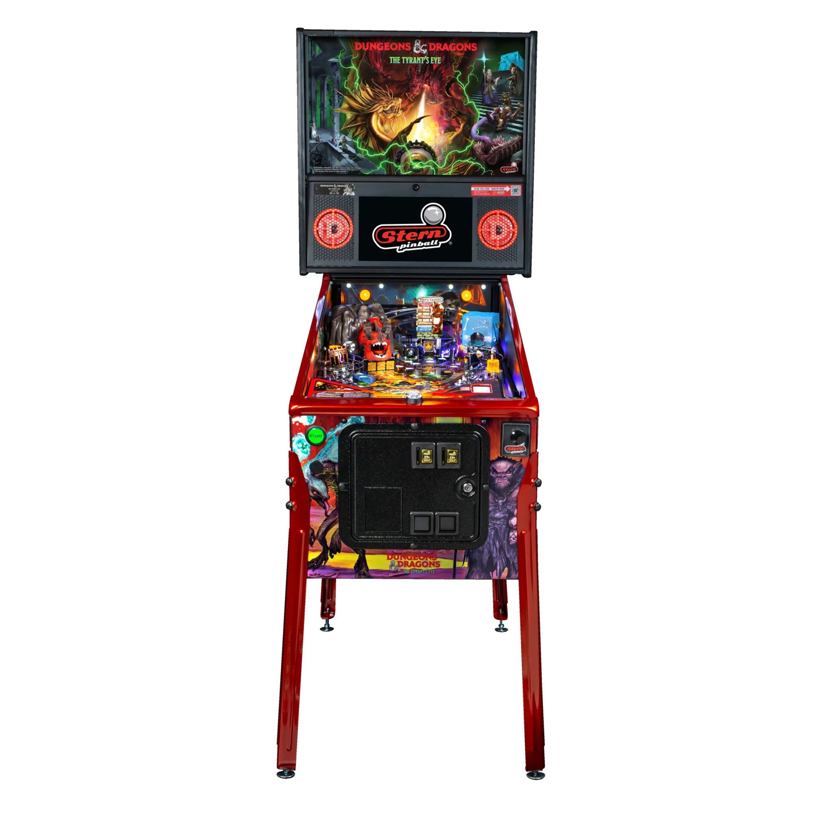 Nitro Pinball Sales Stern Pinball Machine Dungeons &amp; Dragons: The Tyrant’s Eye LIMITED EDITION