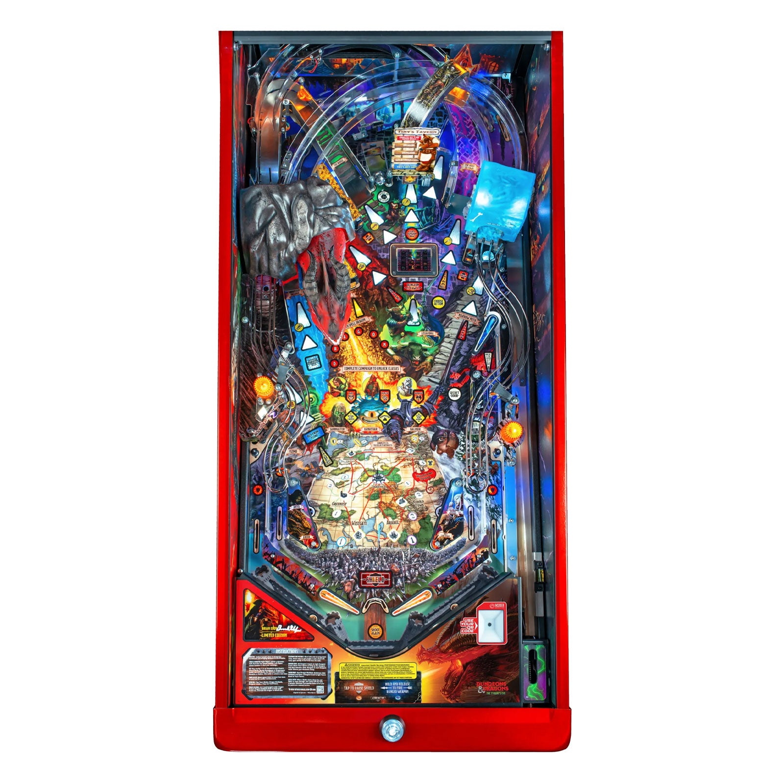 Nitro Pinball Sales Stern Pinball Machine Dungeons &amp; Dragons: The Tyrant’s Eye LIMITED EDITION