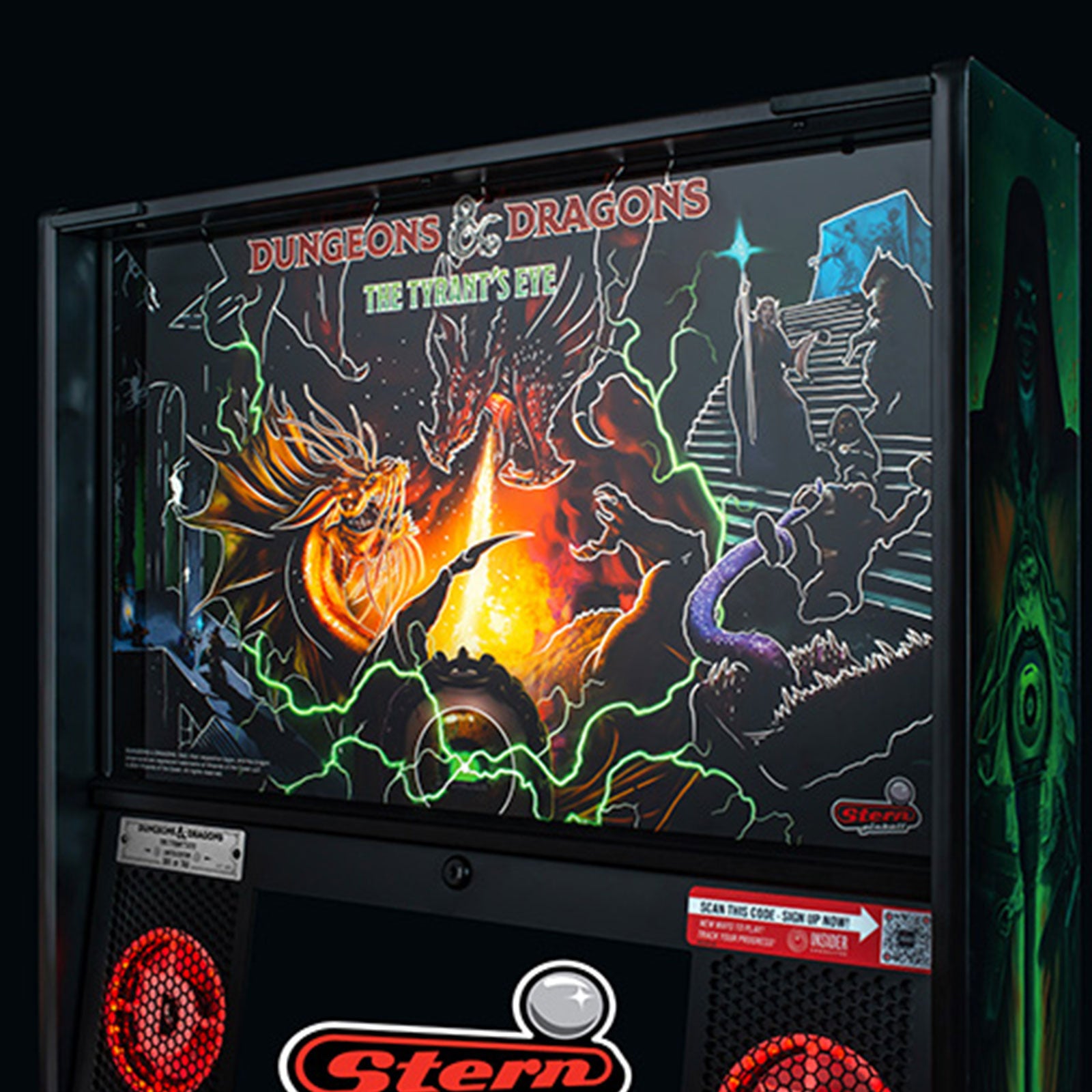 Nitro Pinball Sales Stern Pinball Machine Dungeons &amp; Dragons: The Tyrant’s Eye LIMITED EDITION