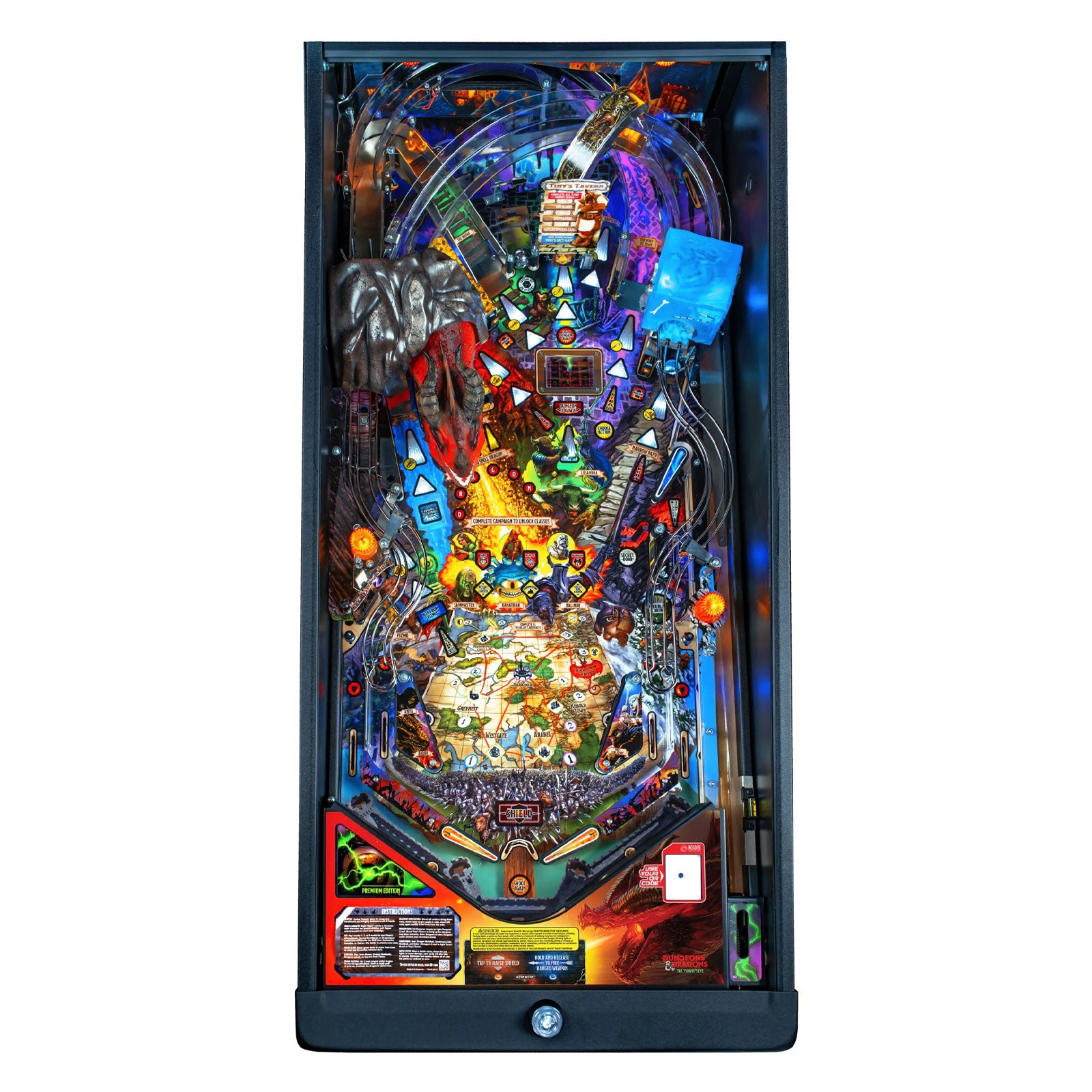 Nitro Pinball Sales Stern Pinball Machine Dungeons & Dragons: The Tyrant’s Eye PREMIUM