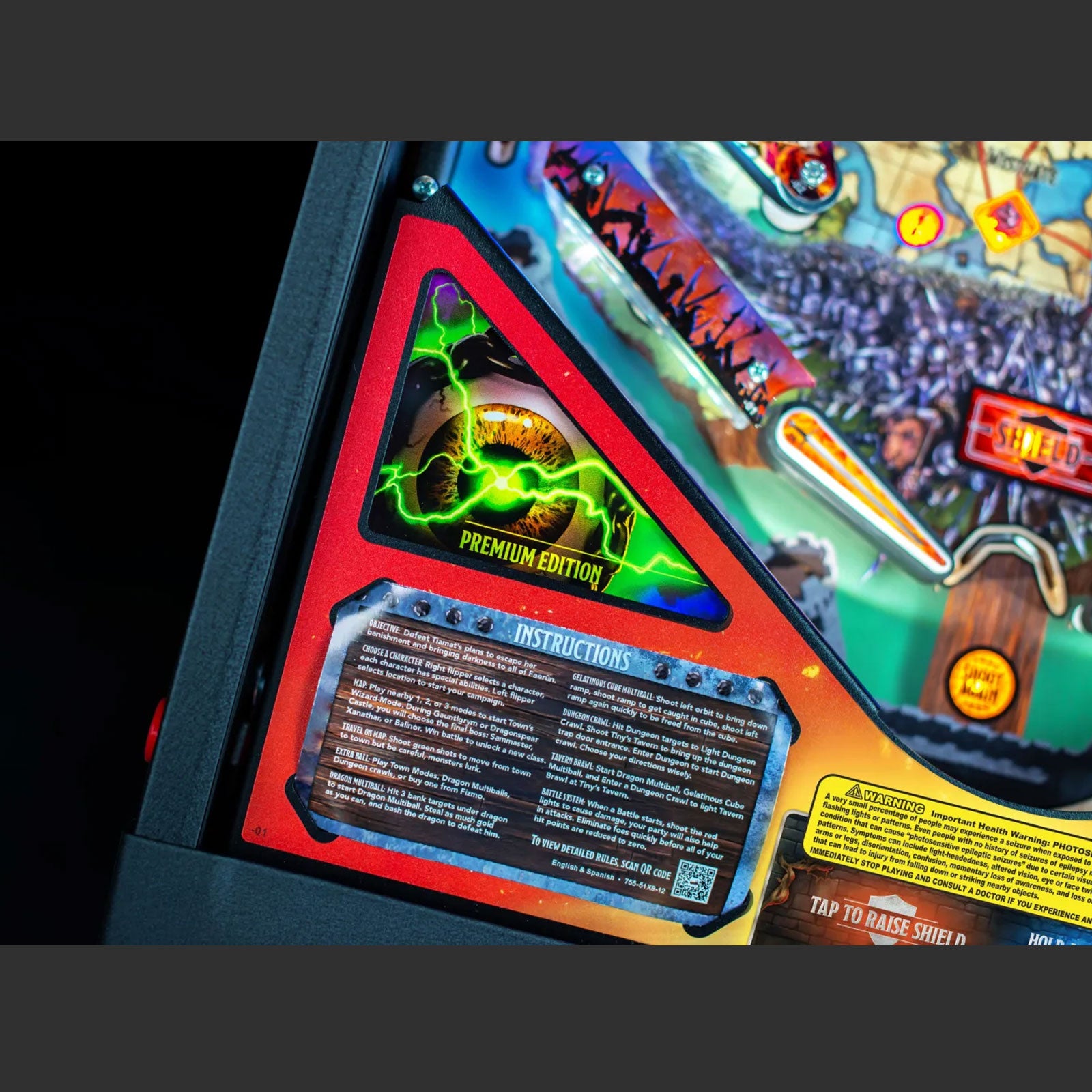 Nitro Pinball Sales Stern Pinball Machine Dungeons & Dragons: The Tyrant’s Eye PREMIUM