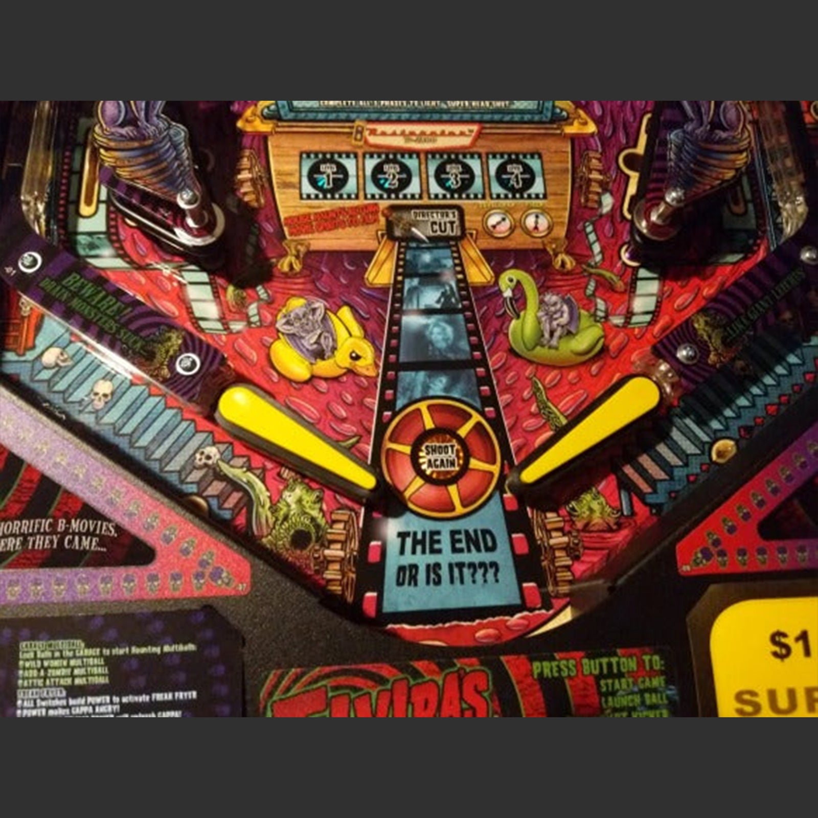 Nitro Pinball Sales Playfield Accessories Elivra's House of Horrors Pinball RED LED Strip Trough Light Kit