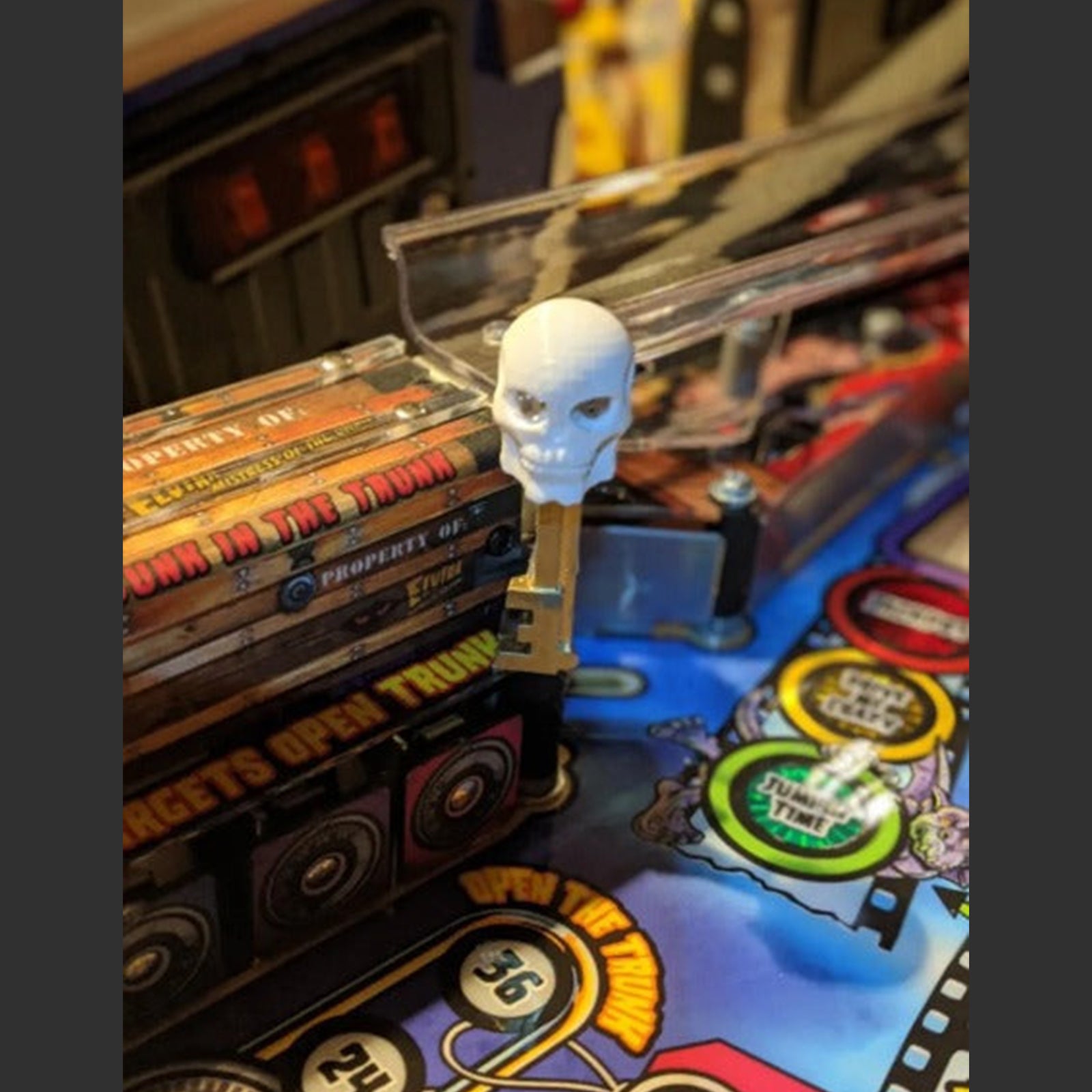 Elvira's House of Horrors Pinball Illuminated Skeleton Key Mod