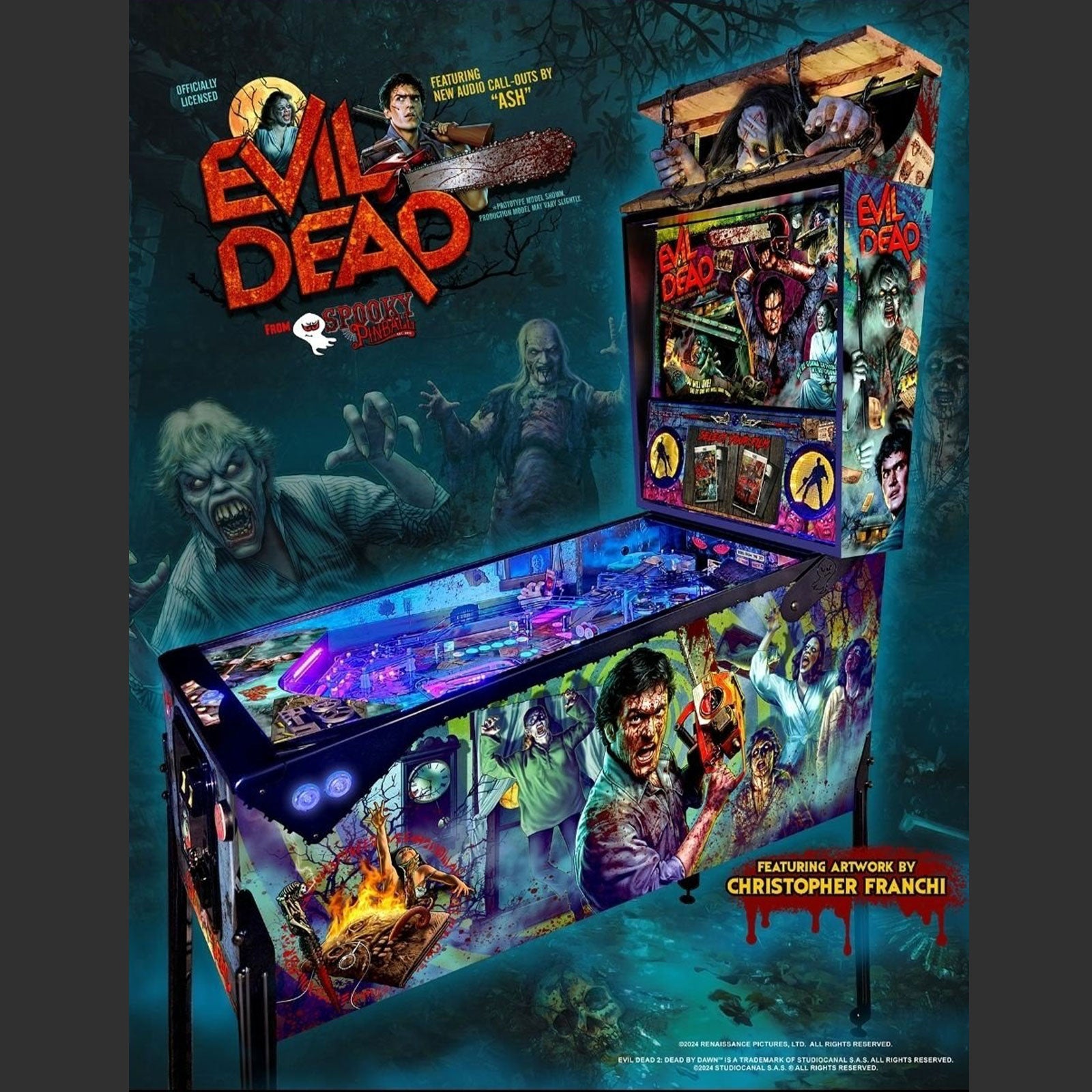 Nitro Pinball Sales Spooky Pinball Evil Dead Collector's Edition