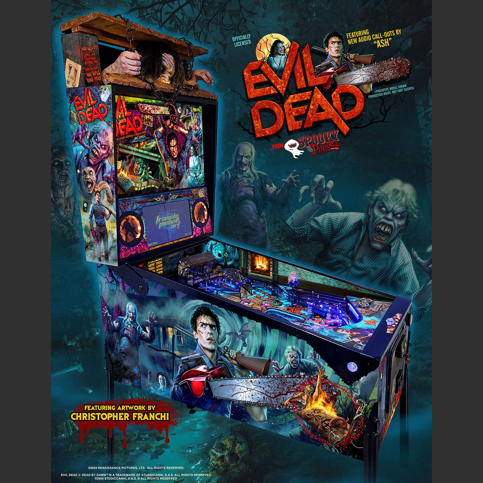 Nitro Pinball Sales Spooky Pinball Evil Dead Collector's Edition