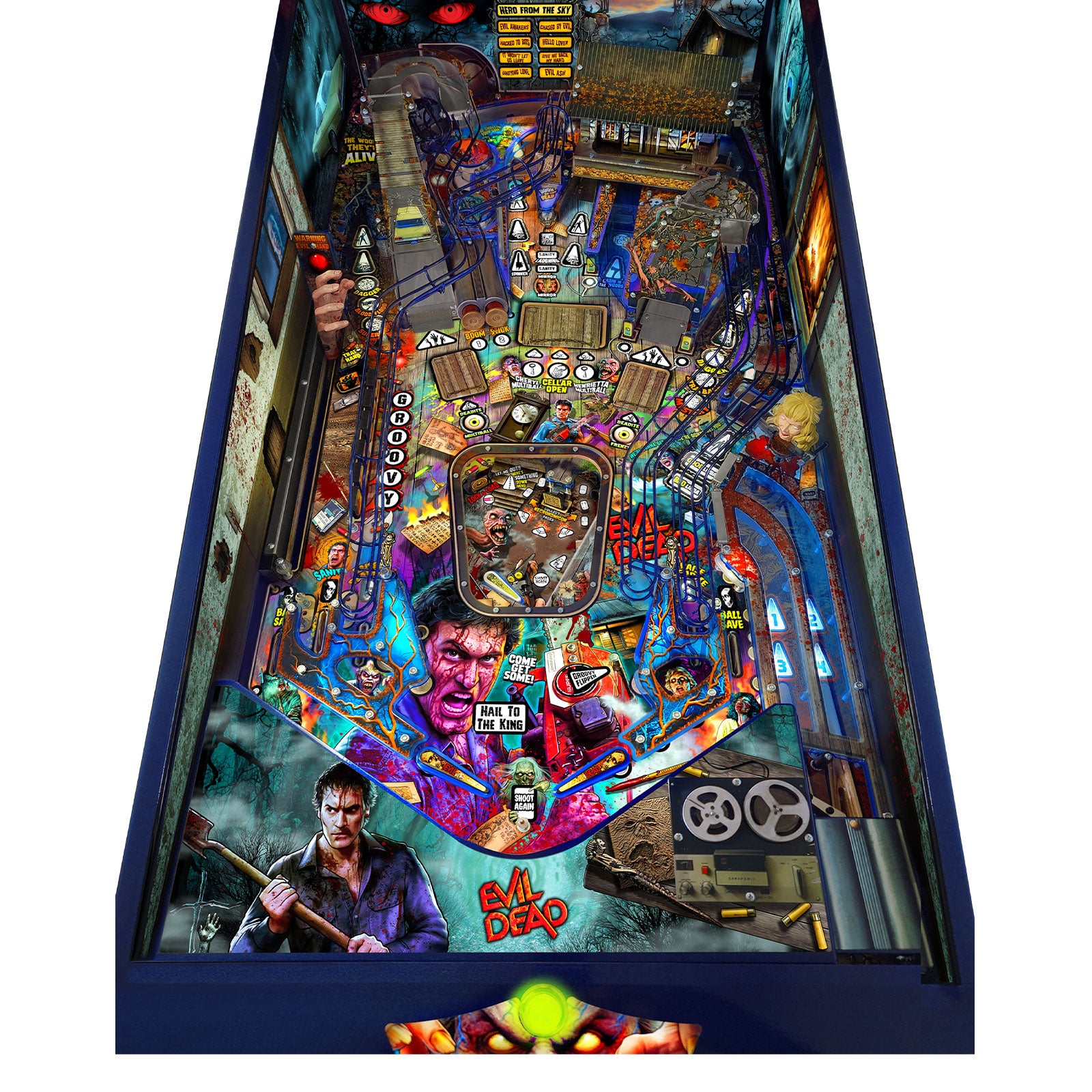 Nitro Pinball Sales Spooky Pinball Evil Dead Collector's Edition Playfield