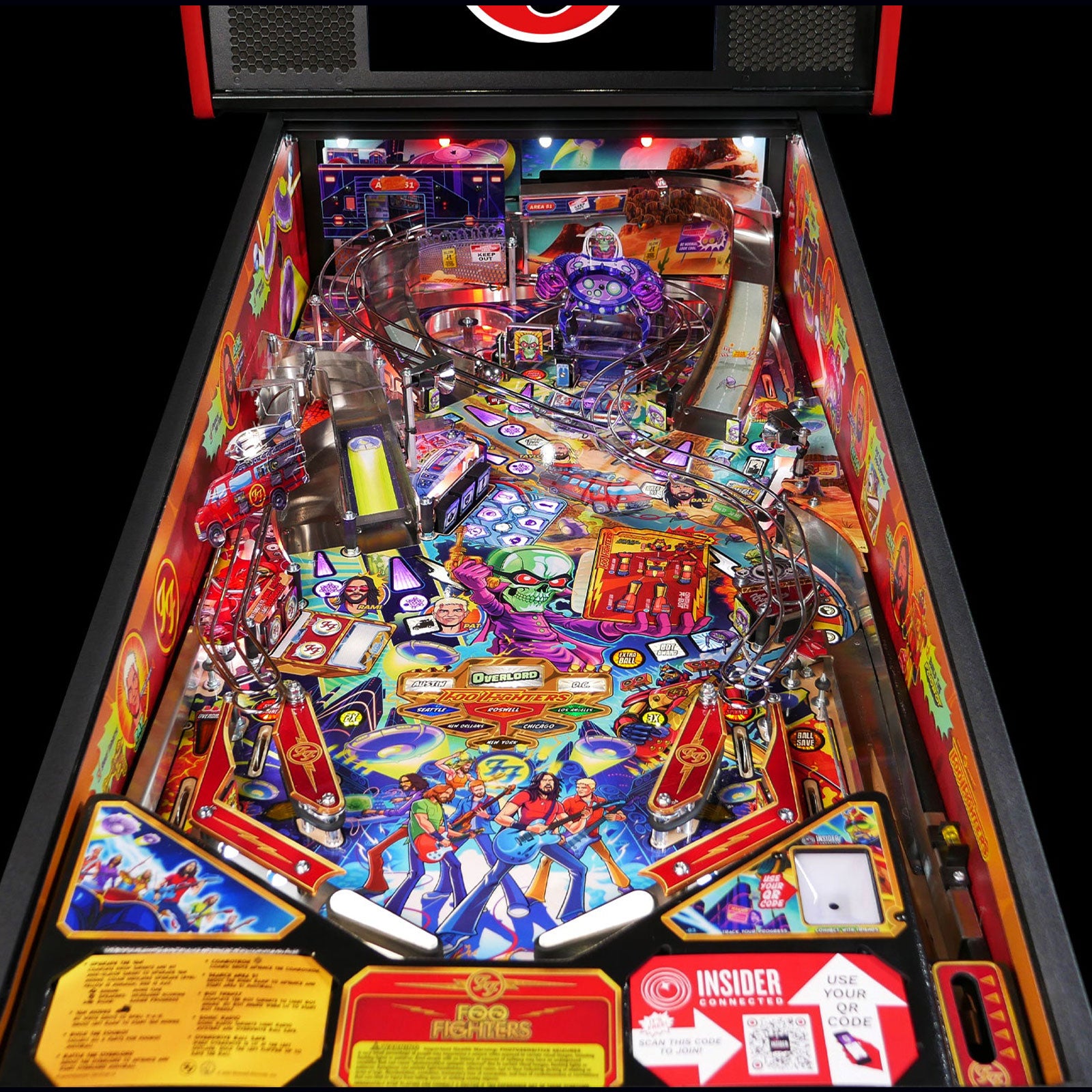 Nitro Pinball Sales Parts & Accessories FOO FIGHTERS INSIDE ART BLADES FOR PRO MODELS 