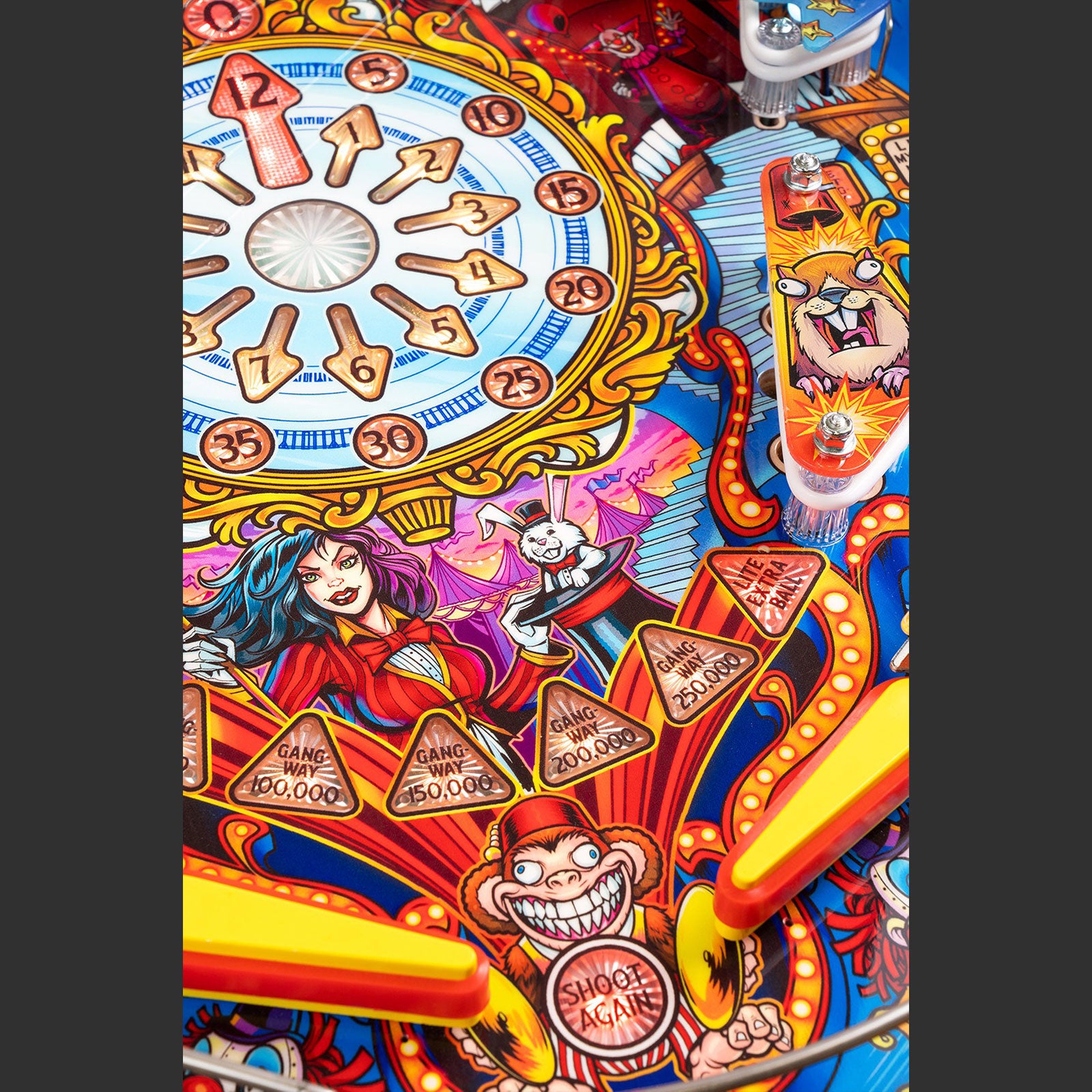 Nitro Pinball Sales Canada Pedretti Pinball Machine FunHouse Limited Edition Playfield