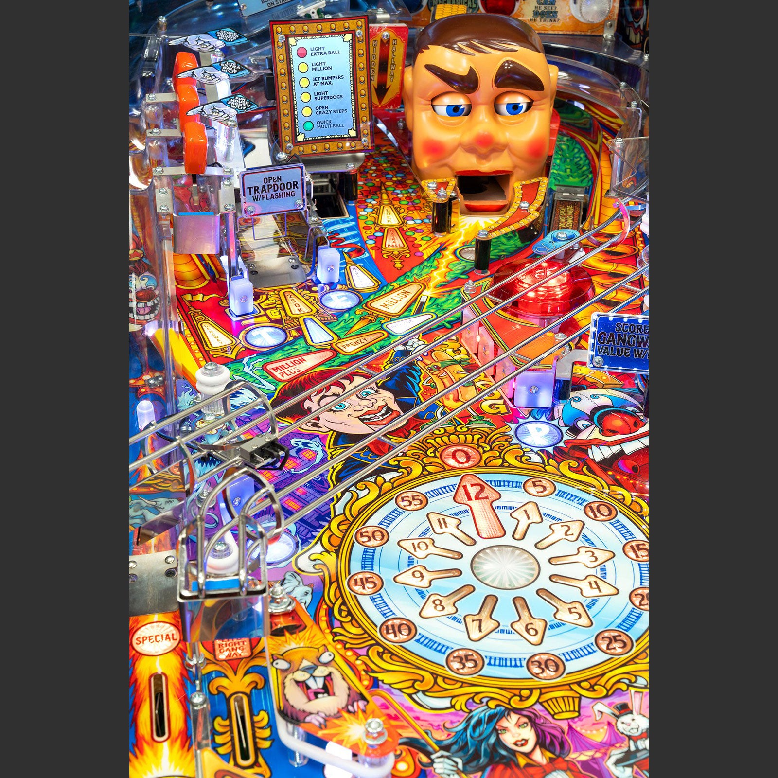 Nitro Pinball Sales Canada Pedretti Pinball Machine FunHouse Limited Edition Playfield