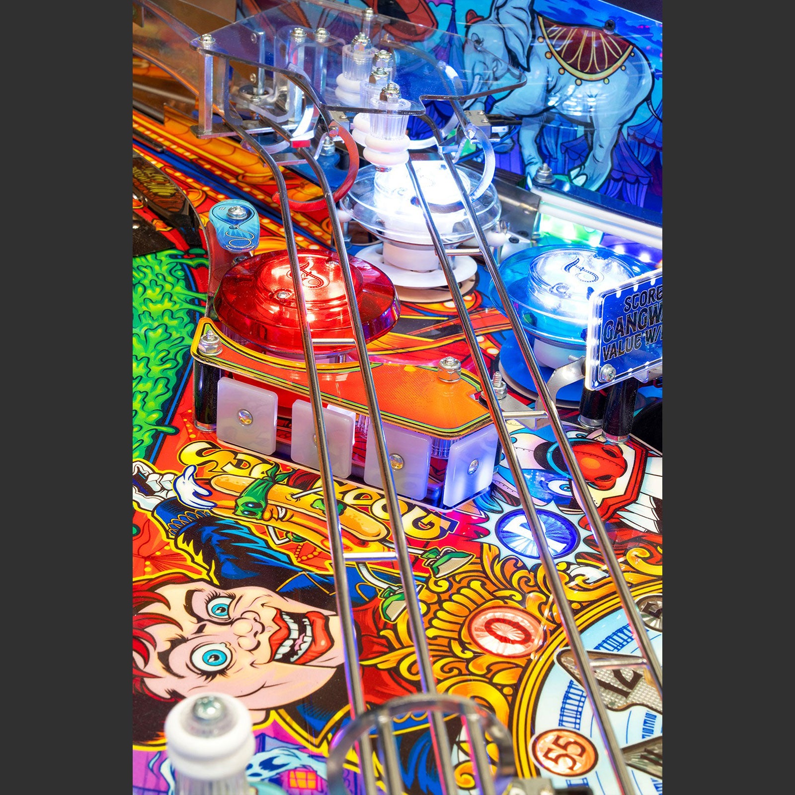 Nitro Pinball Sales Canada Pedretti Pinball Machine FunHouse Limited Edition Playfield