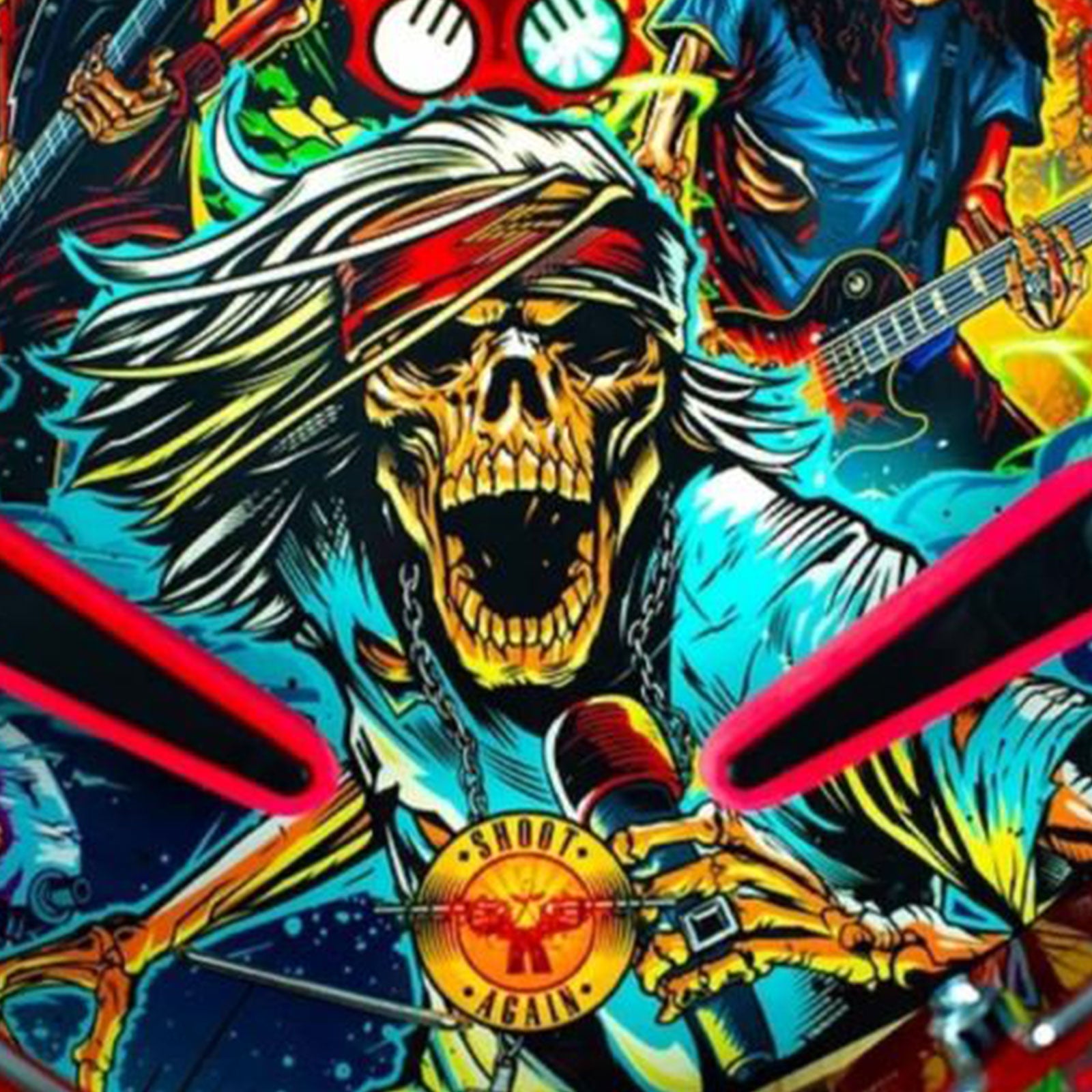 Nitro Pinball Sales GUNS N' ROSES Limited Edition Jersey Jack Pinball Machine
