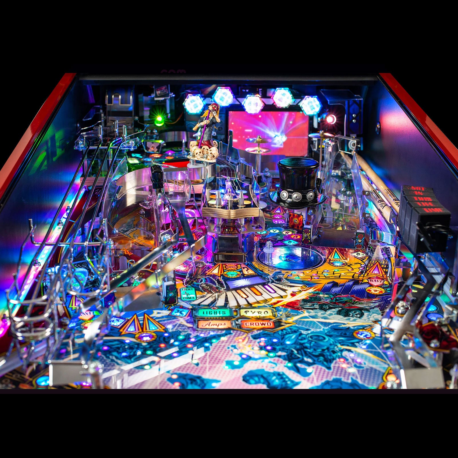 Nitro Pinball Sales GUNS N' ROSES Limited Edition Jersey Jack Pinball Machine