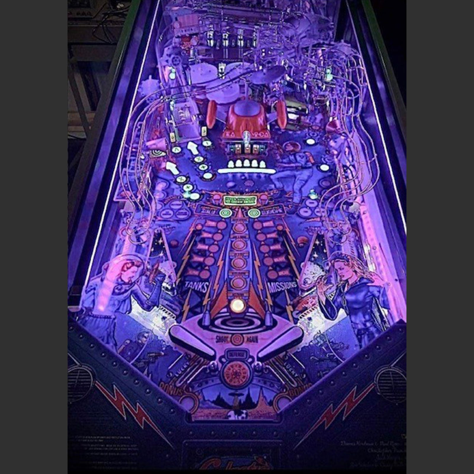 Nitro Pinball Sales American Pinball Galactic Tank Force Pinball Machine Limited Edition