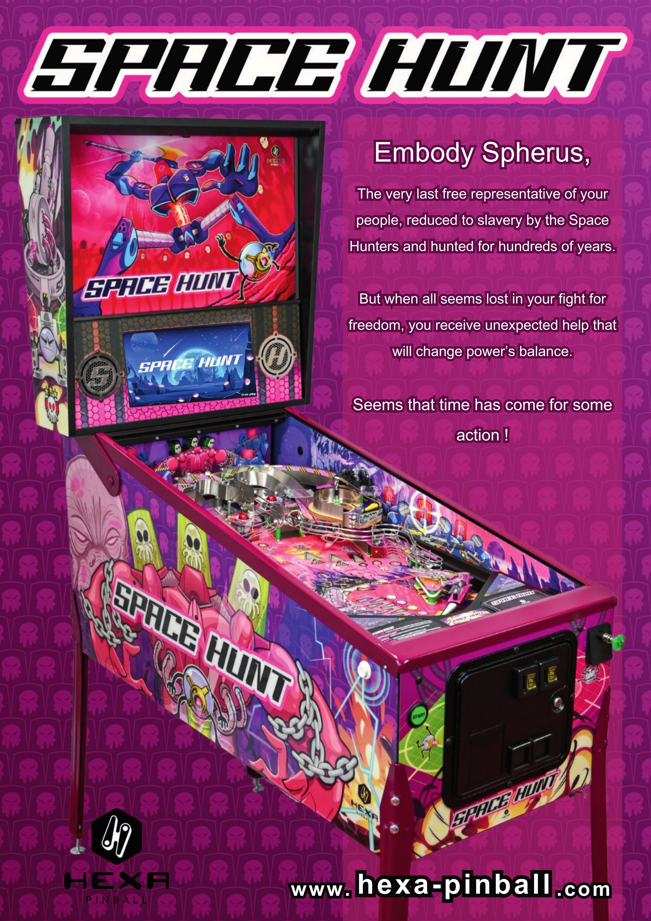 Space Hunt Classic by HEXA Pinball - IN STOCK!