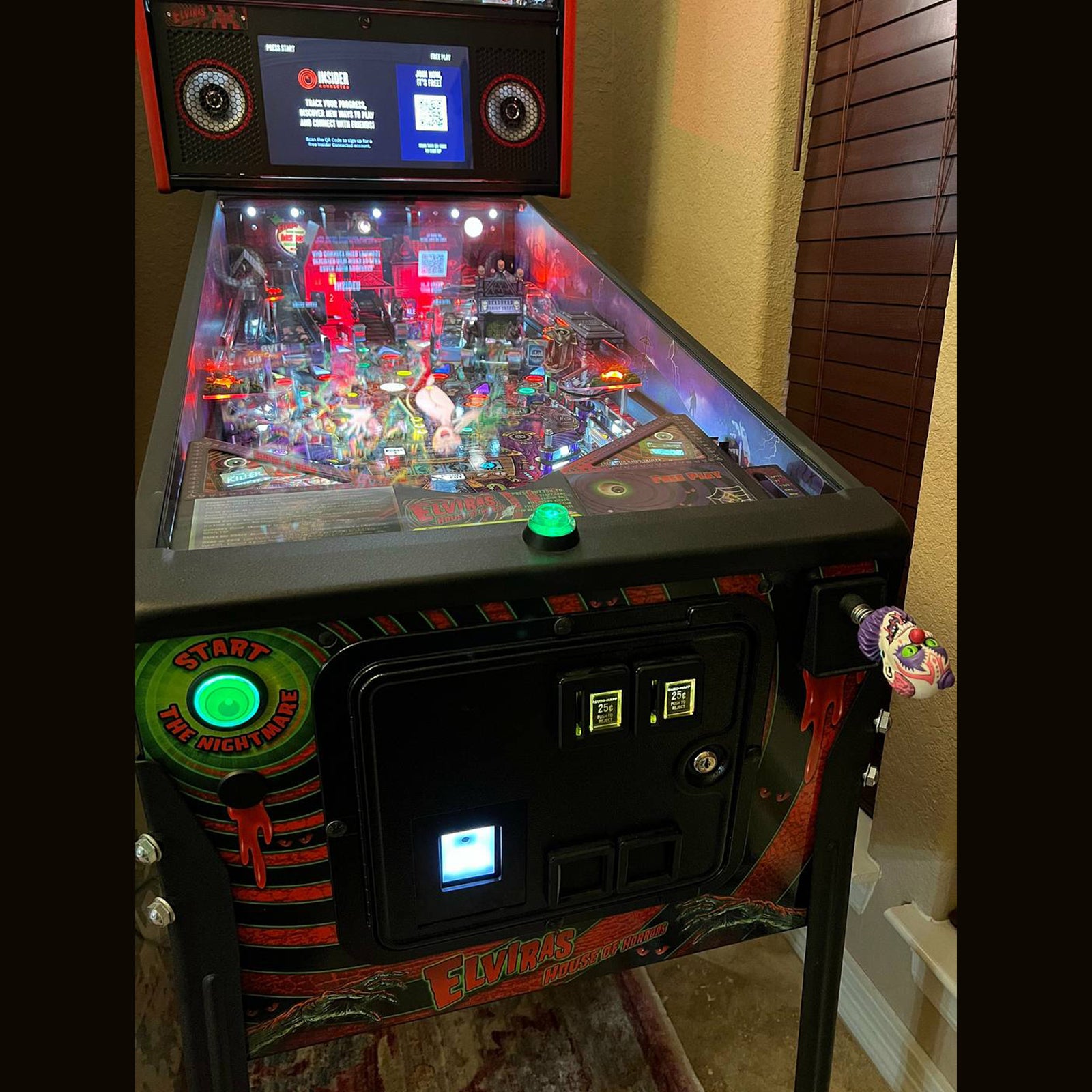 Nitro Pinball Sales Pinball Playfield Accessories Insider Connected QR Code Reader COIN DOOR Mount 