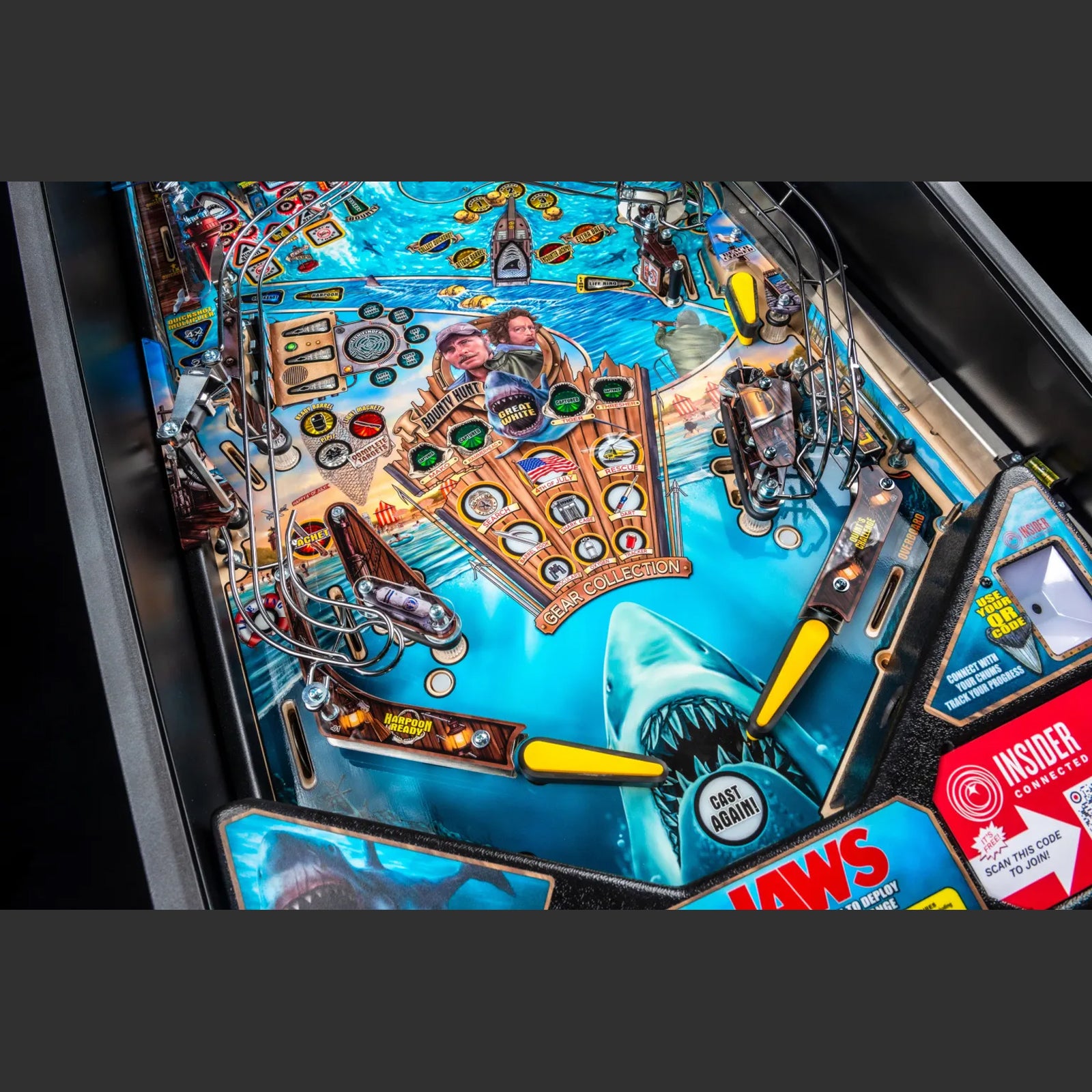 Nitro Pinball Sales Canada Stern Pinball Machine Jaws Pro Playfield