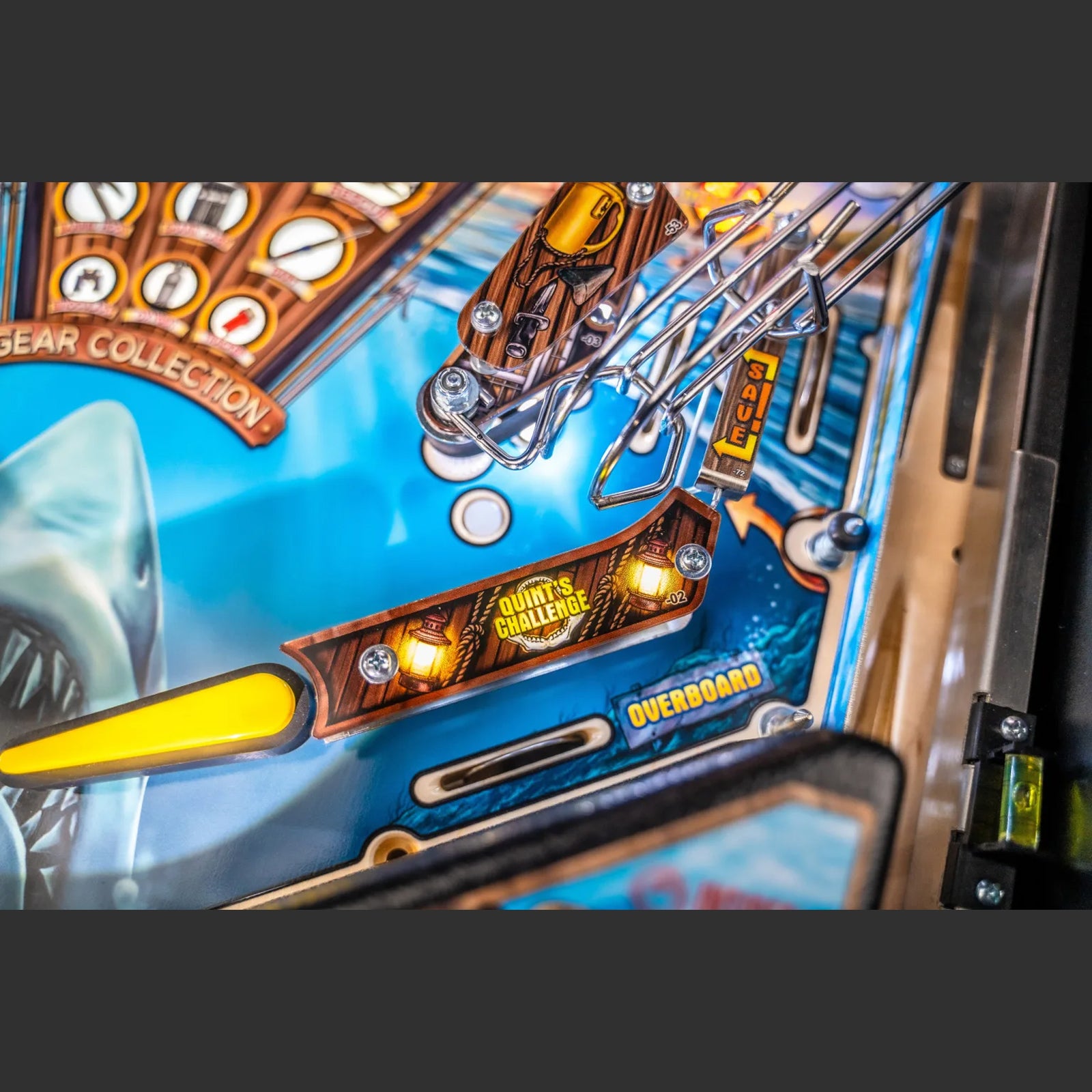 Nitro Pinball Sales Canada Stern Pinball Machine Jaws Pro Playfield