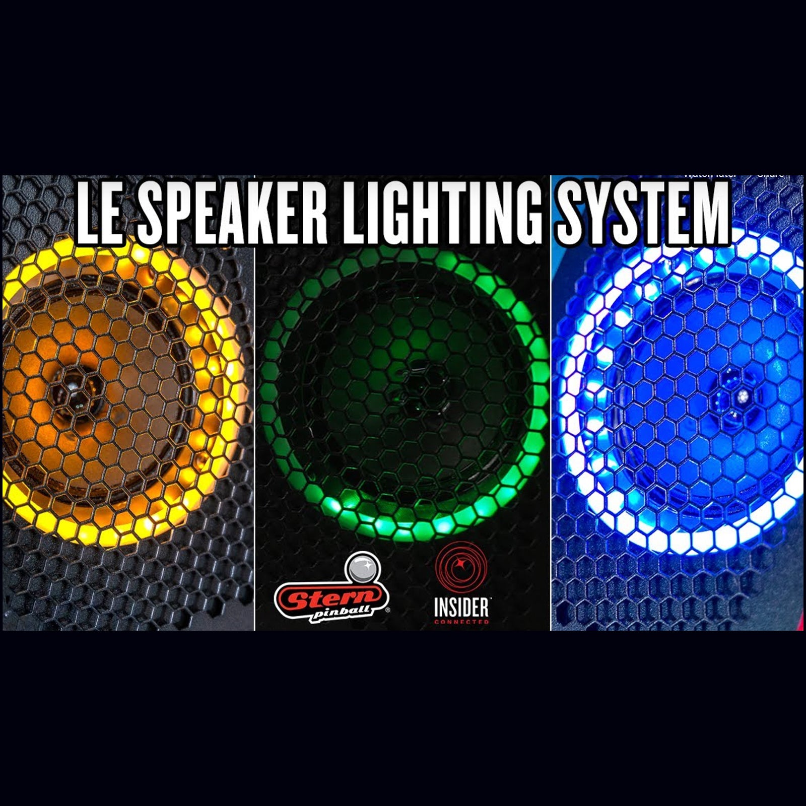 Limited Edition Speaker Lighting System for STERN Pinball Machines