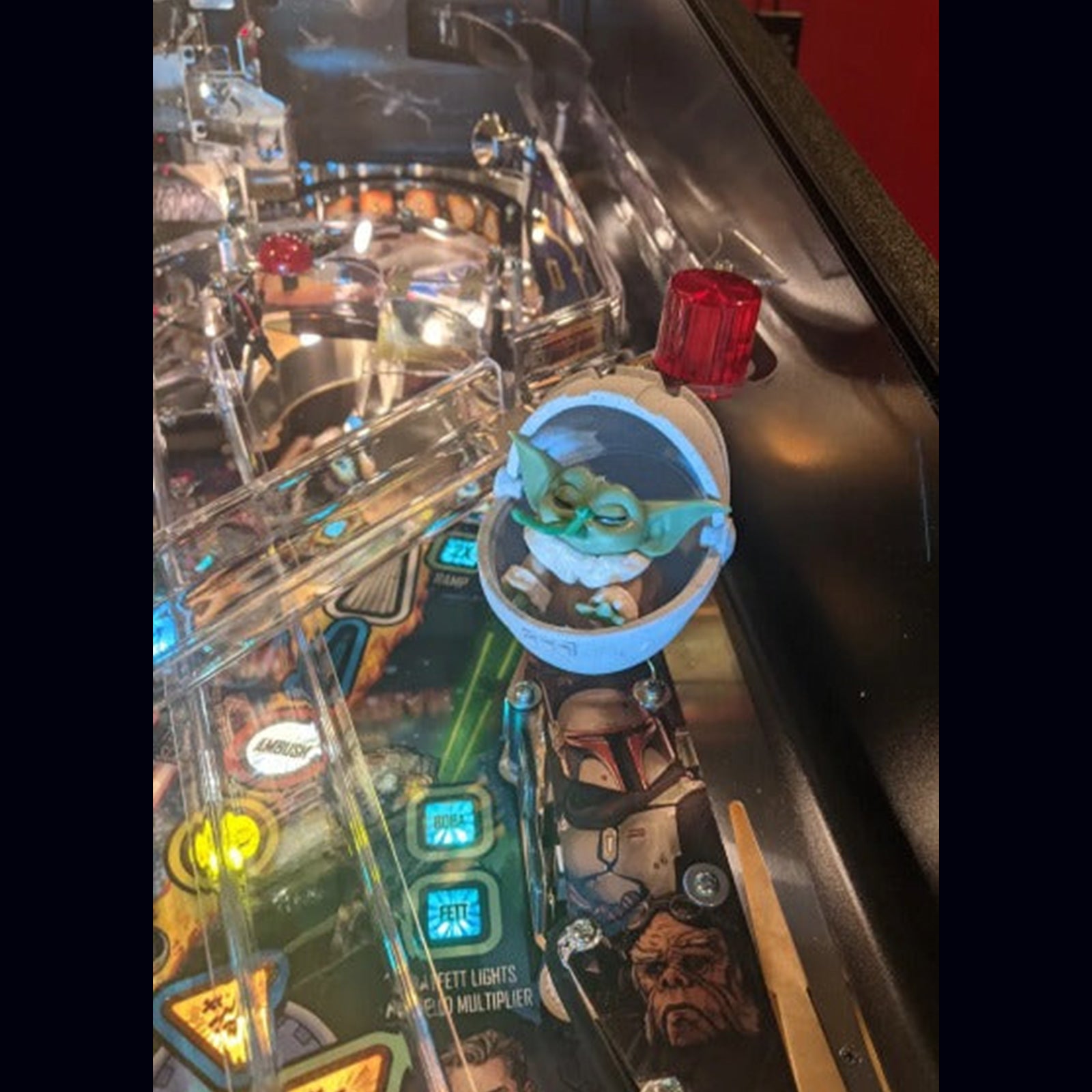 Nitro Pinball Sales Playfield Accessories Mandalorian Interactive Illuminated FLOATING Grogu!