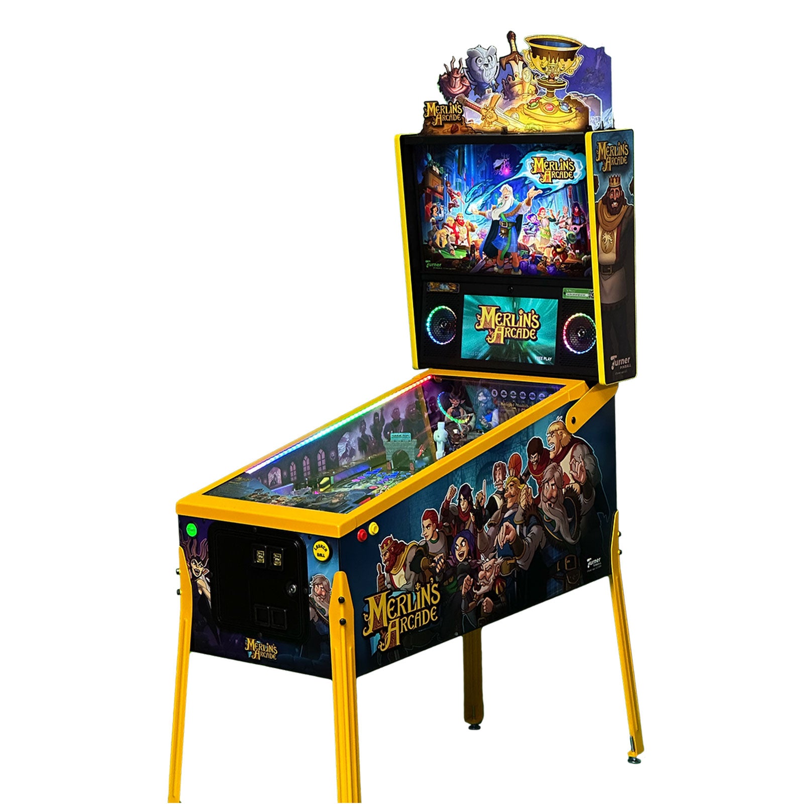 Nitro Pinball Sales Pinball Machine Merlin's Arcade Pinball Machine by Turner Pinball