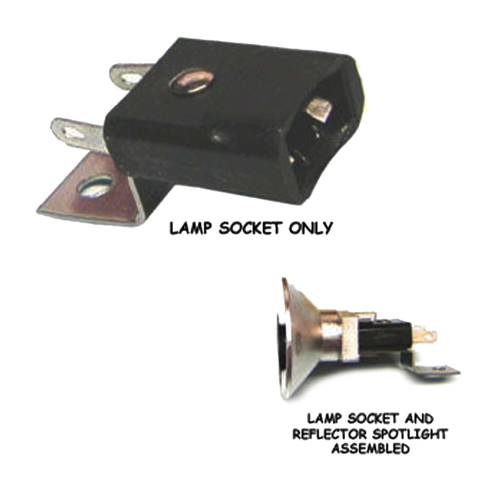 Nitro Pinball Sales Parts & Accessories Miniature Wedge Base 2-Lead Socket With Rear Mounting Bracket