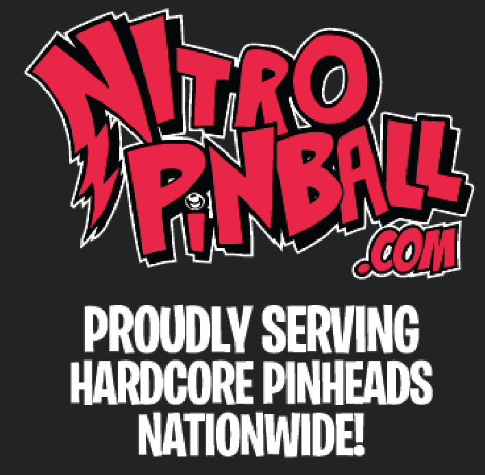 T-Shirt large logo Nitro Pinball designed by Dirty Donny