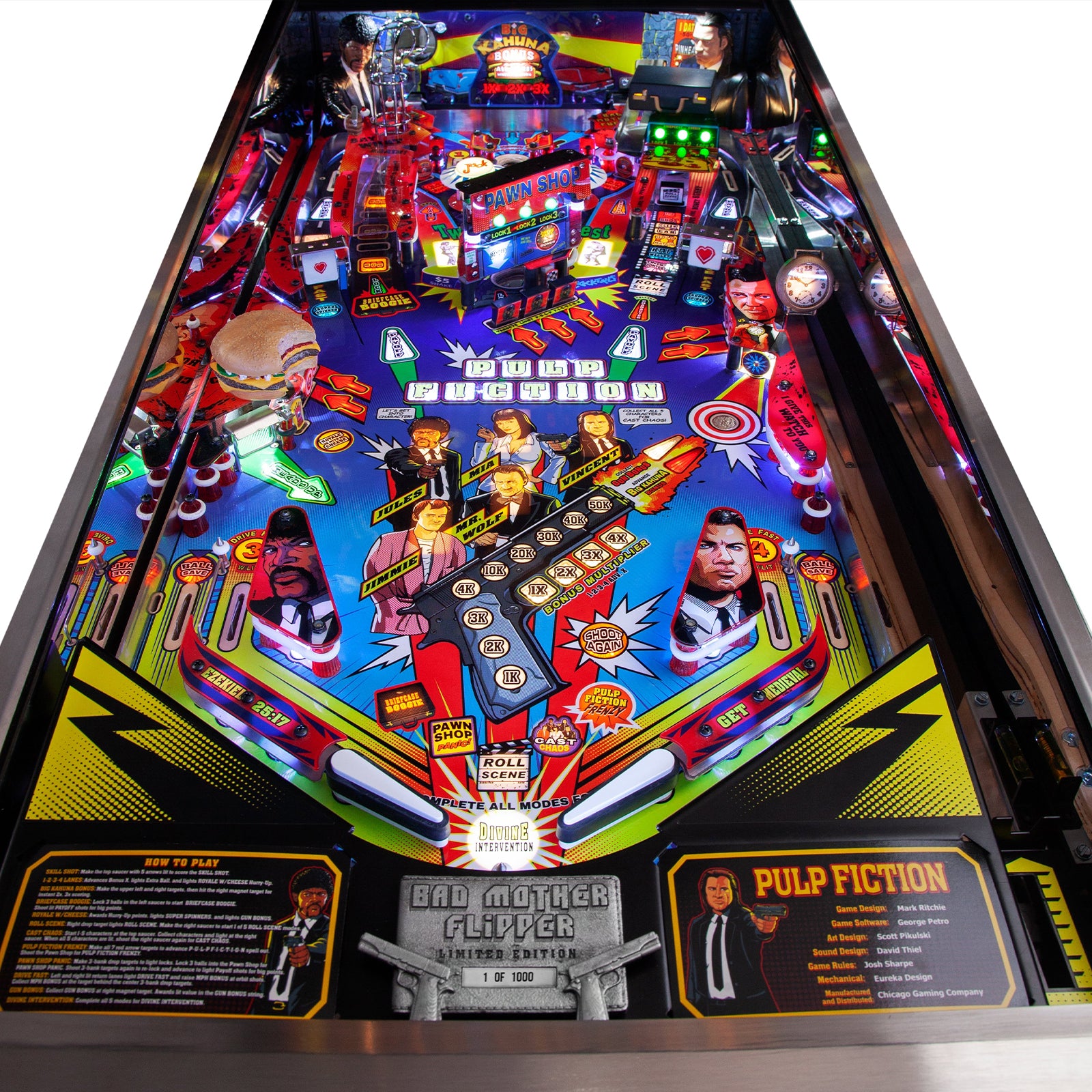 Nitro Pinball Sales Canada Pulp Fiction: Special Edition Chicago Gaming Pinball Machine