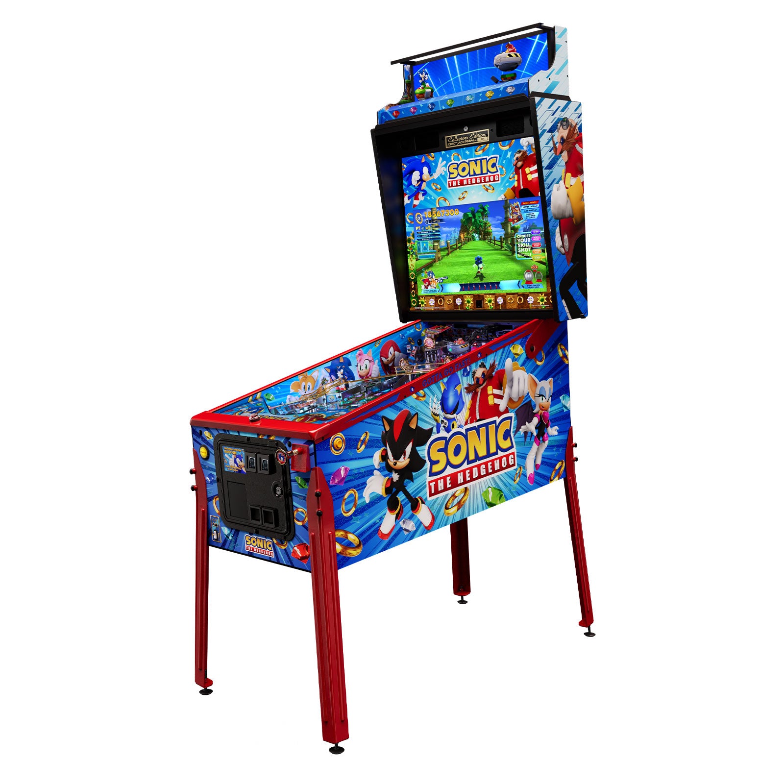 Nitro Pinball Sales SONIC The Hedgehog COLLECTOR Edition Jersey Jack Pinball Machine
