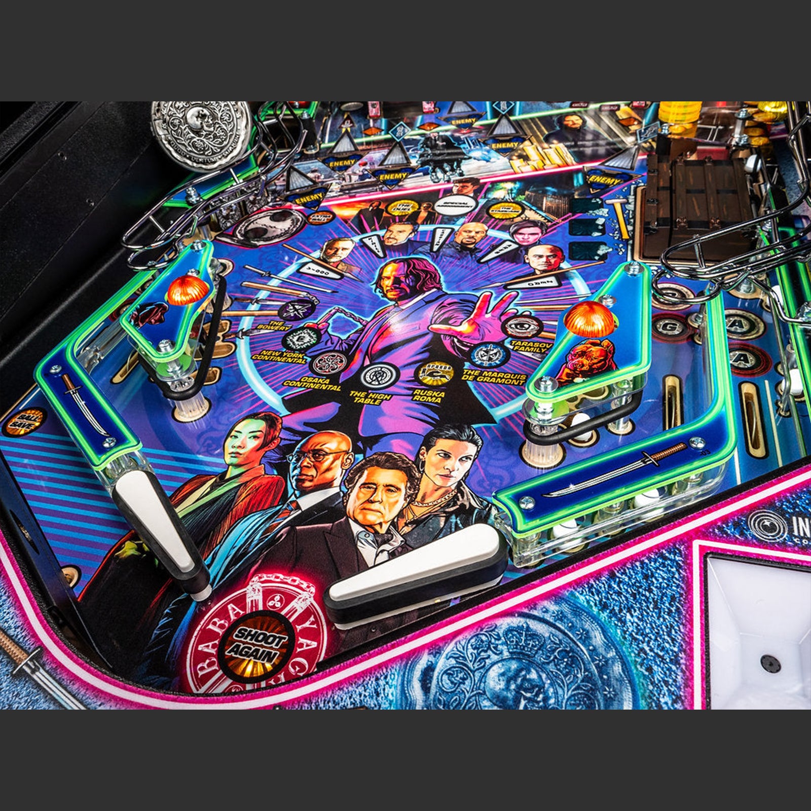 Nitro Pinball Sales Canada Stern Pinball Machine John Wick Premium Playfield