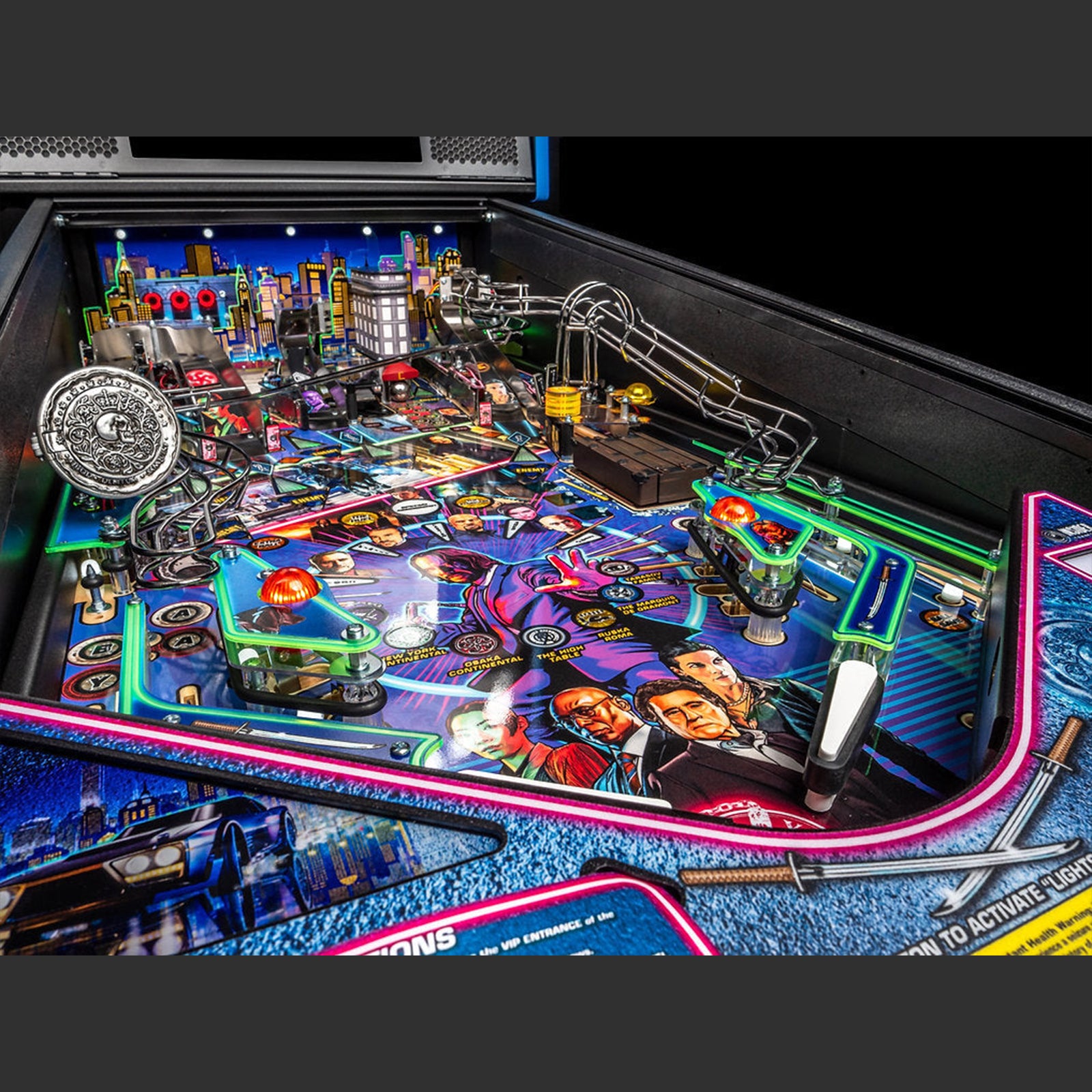 Nitro Pinball Sales Canada Stern Pinball Machine John Wick Premium Playfield