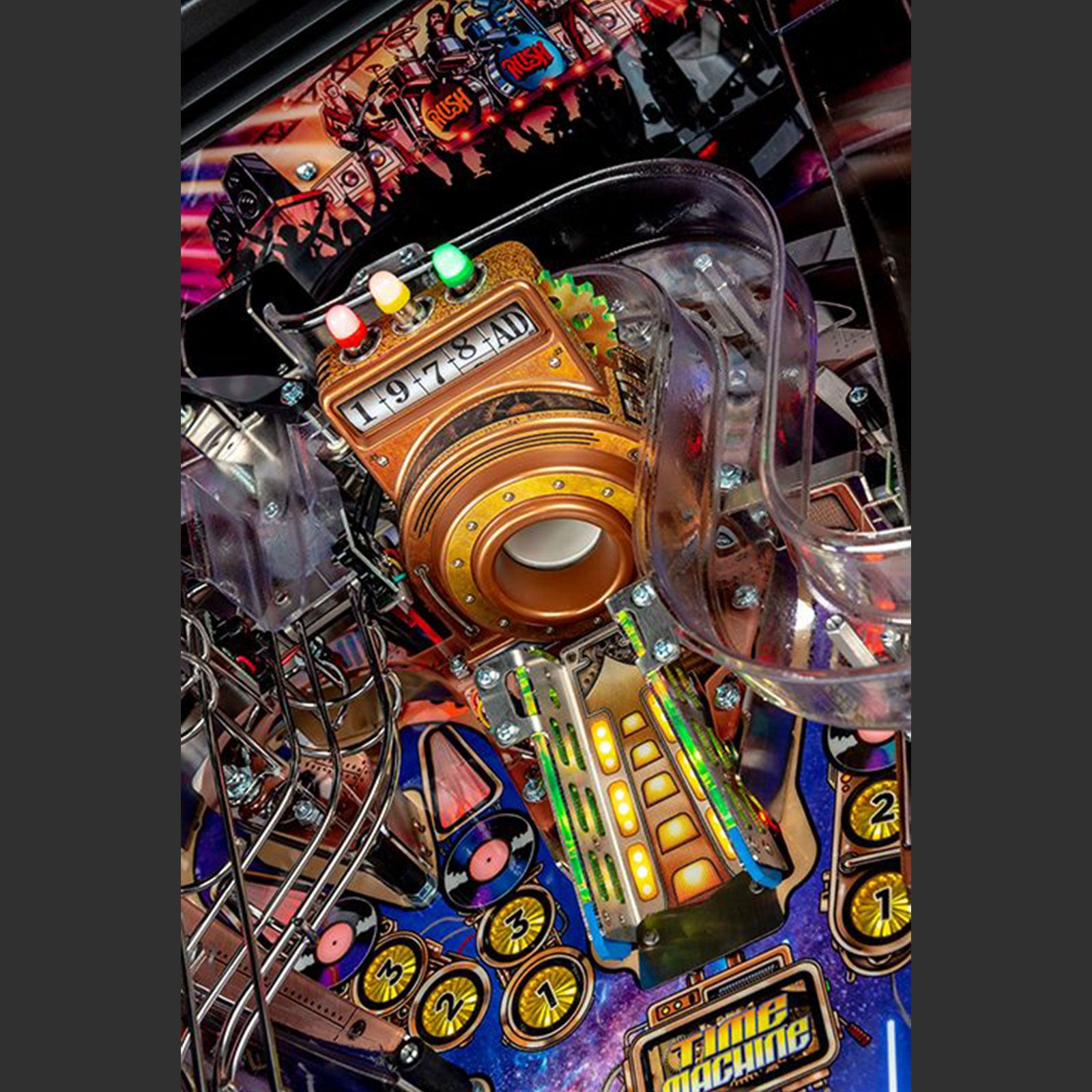 Nitro Pinball Sales Canada Stern Pinball Machine RUSH-PREMIUM Playfield