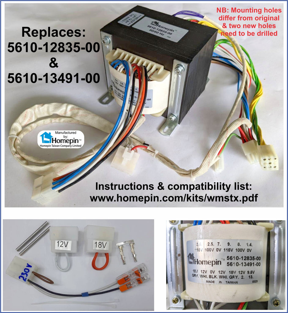Homepin - WMS Power Transformer Module: 5610-12835-00 / 5610-13491-00 (Inc PCB & Mounting Bracket w/Screws) - !!!
