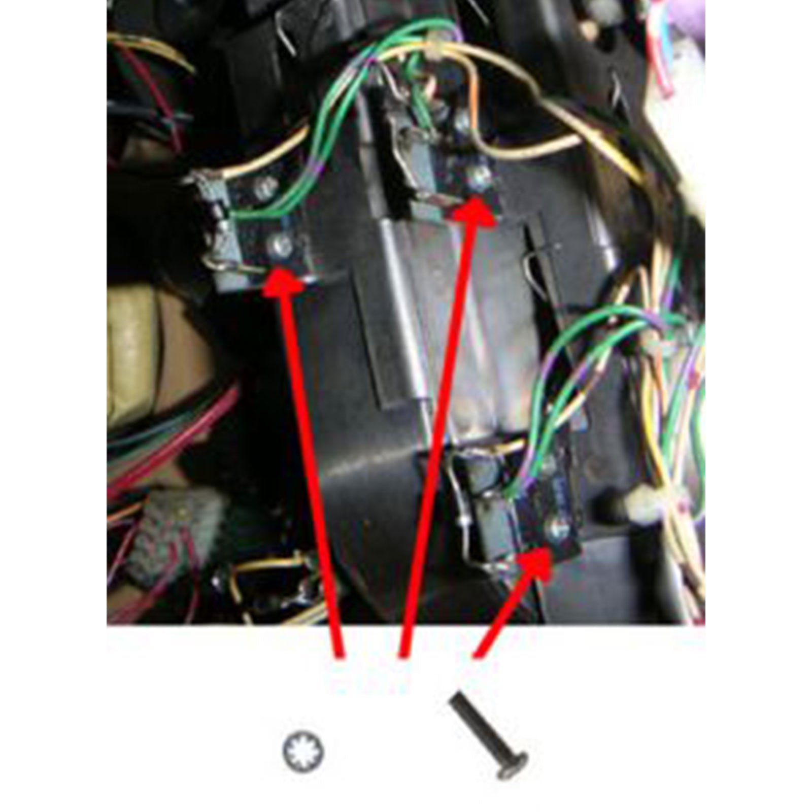 Nitro Pinball Sales Parts & Accessories Williams/Bally #2-56 x 1/2" Microswitch Screw and Locking Washer