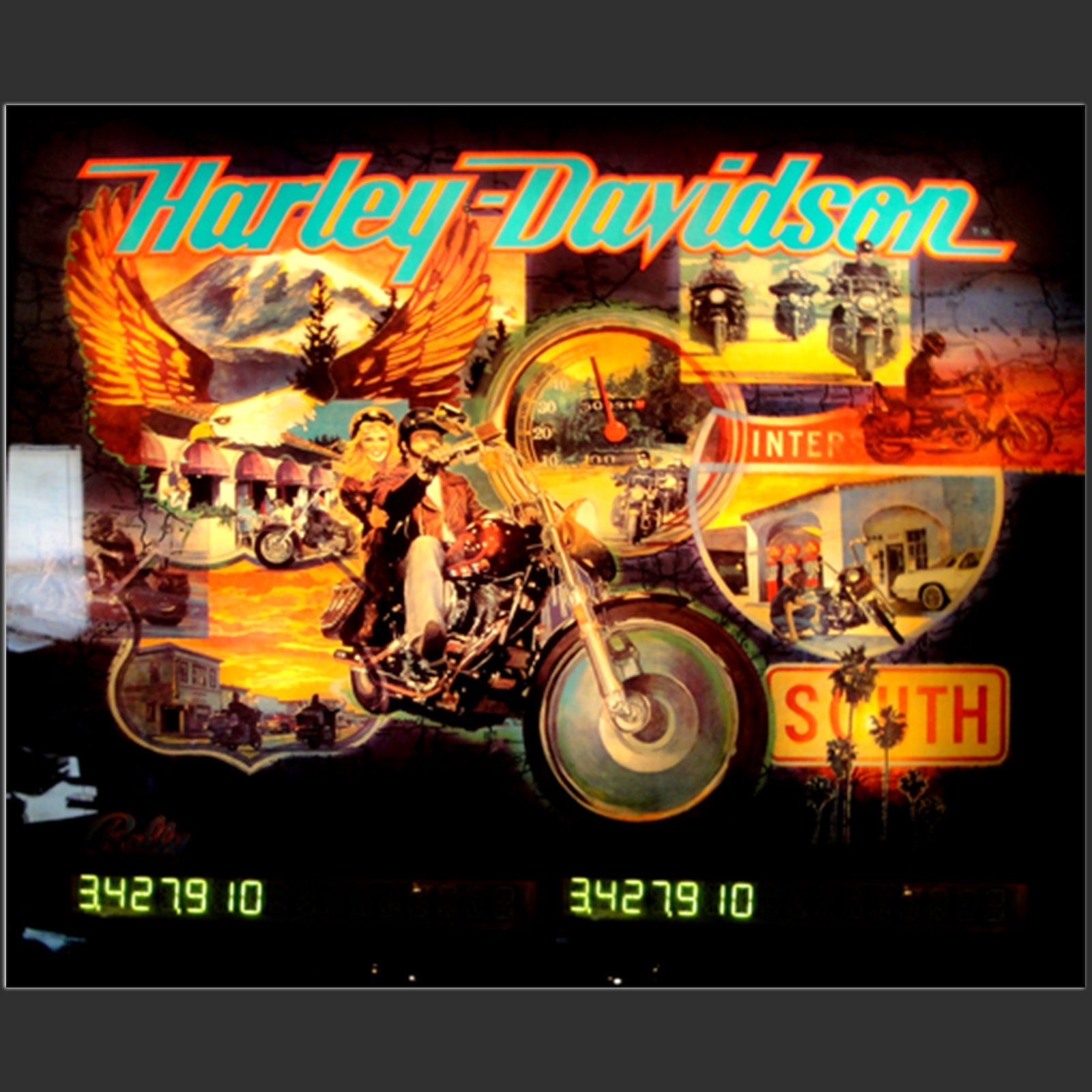 Nitro Pinball Sales Parts & Accessories XP-HARLEY / WILLIAMS WPC ALPHA DISPLAY: HARLEY DAVIDSON