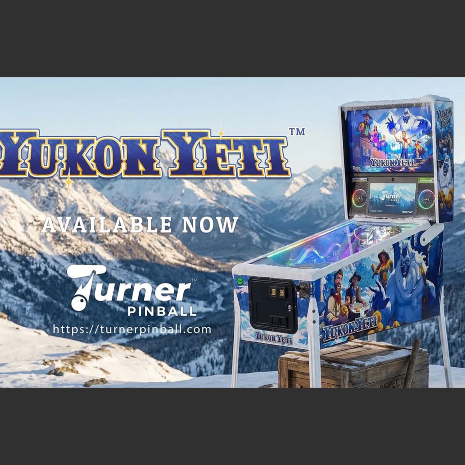 Nitro Pinball Sales Yukon Yeti Pinball Machine by Turner Pinball
