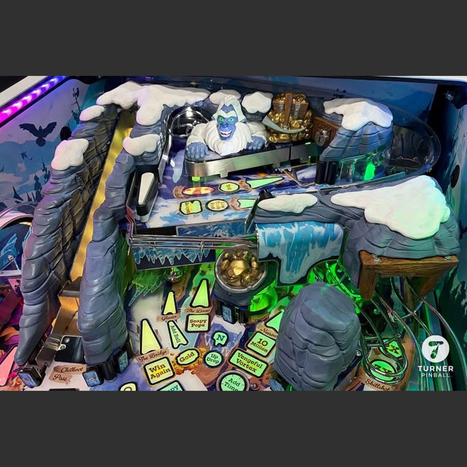 Nitro Pinball Sales Yukon Yeti Pinball Machine by Turner Pinball