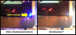 BriteButtons Illuminated Flipper Button Set for Sega/Stern White Star & SAM System Machines