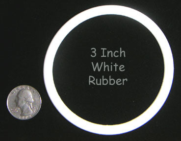 3" White Rubber Ring