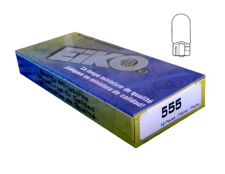 #555 Bulbs (Box of 10) - Wedge - Nitro Pinball Sales