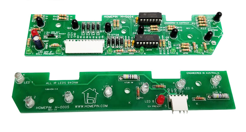 Homepin - 7 Opto Trough Board Set for WMS/Bally Widebody Pinball Machines  A-16926-RX  &  A-16927-TX - Nitro Pinball Sales