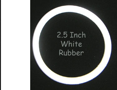 2-1/2" White Rubber Ring - Nitro Pinball Sales