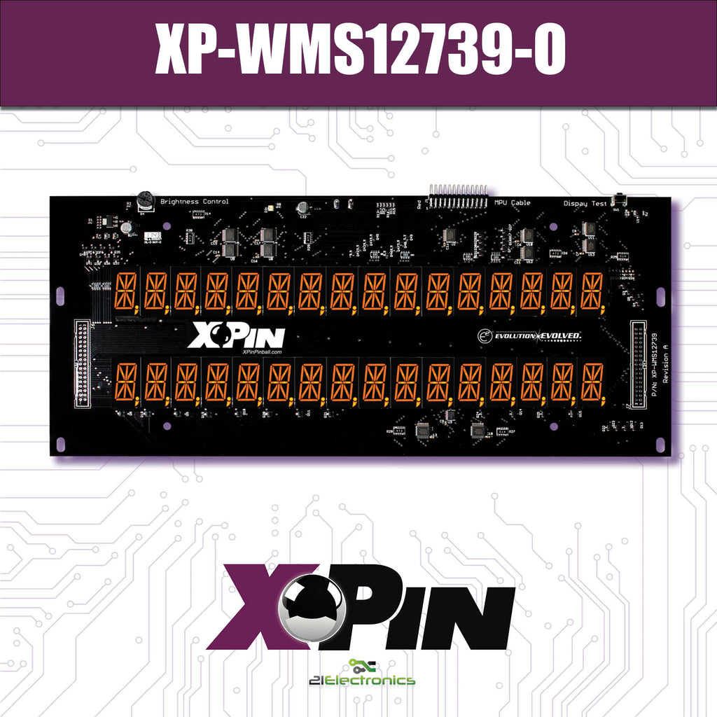 XP-WMS12739-O / WILLIAMS WPC ALPHA 16 DIGIT DISPLAY: ORANGE