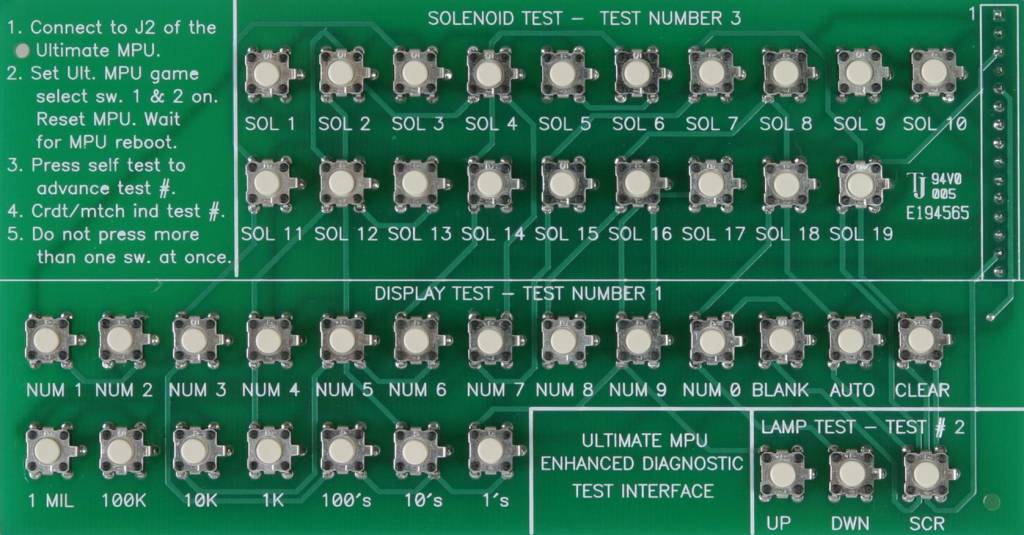 ALLTEK - Ultimate Test Card - Nitro Pinball Sales